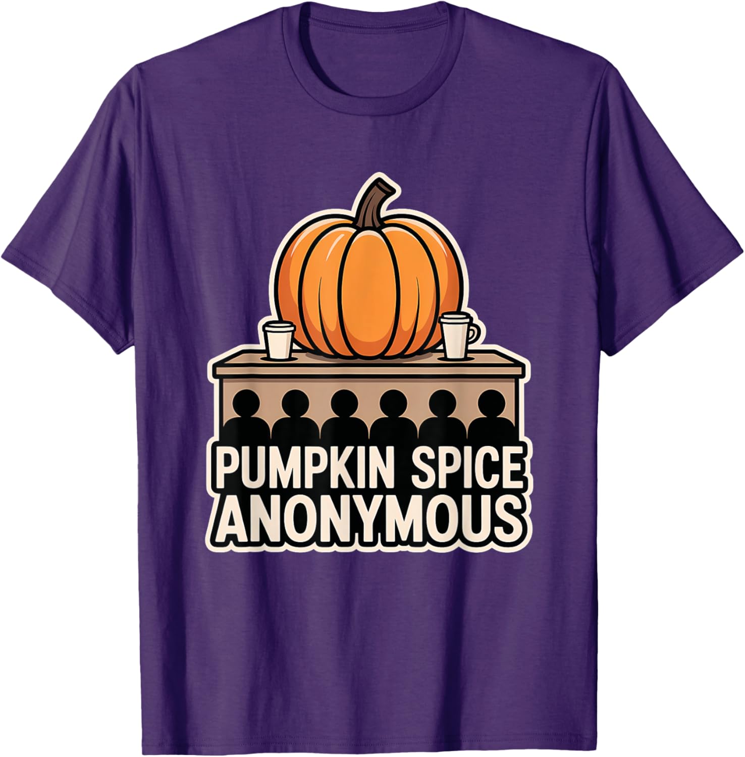 Pumpkin Spice Anonymous Halloween T-Shirt for Spooky Season Fun - 4