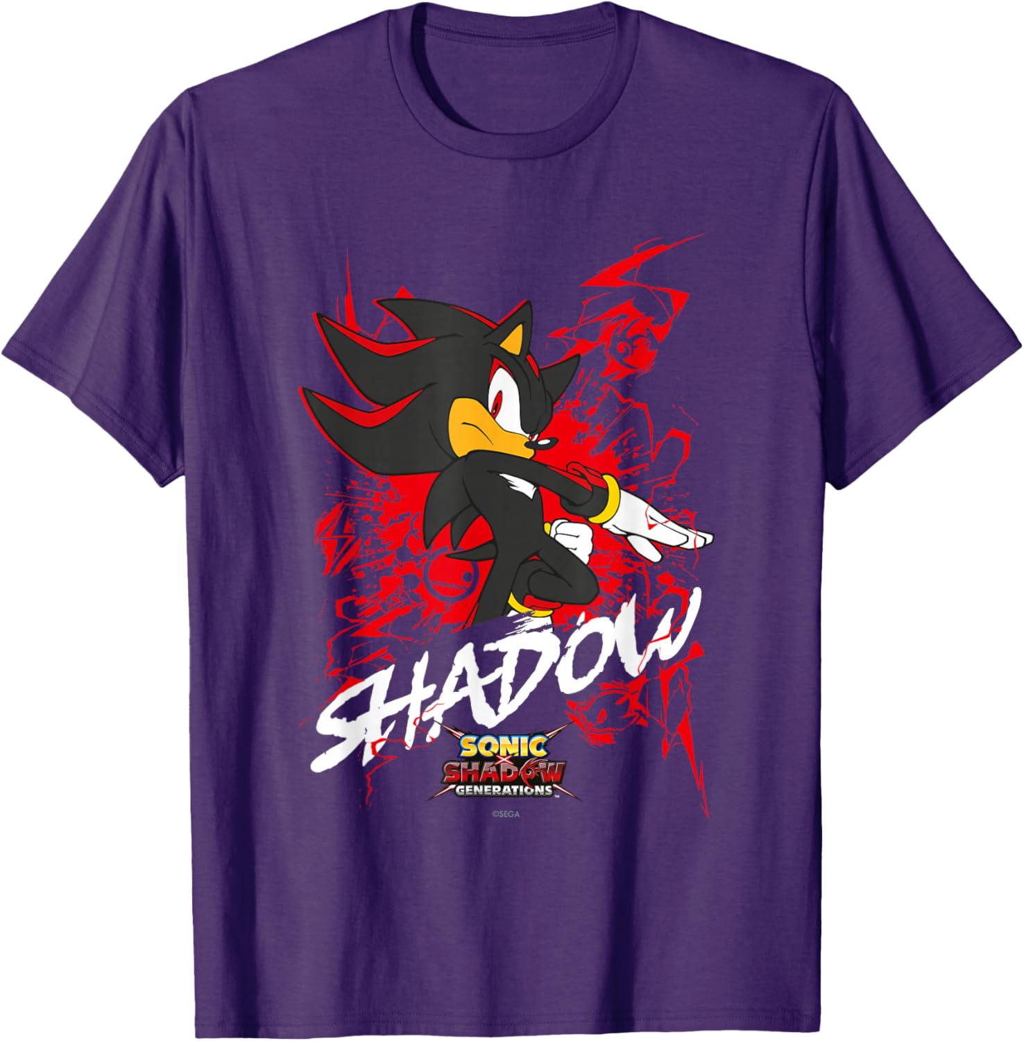 Sonic the Hedgehog Shadow T-Shirt for Fans of Sonic X and Generations - 3