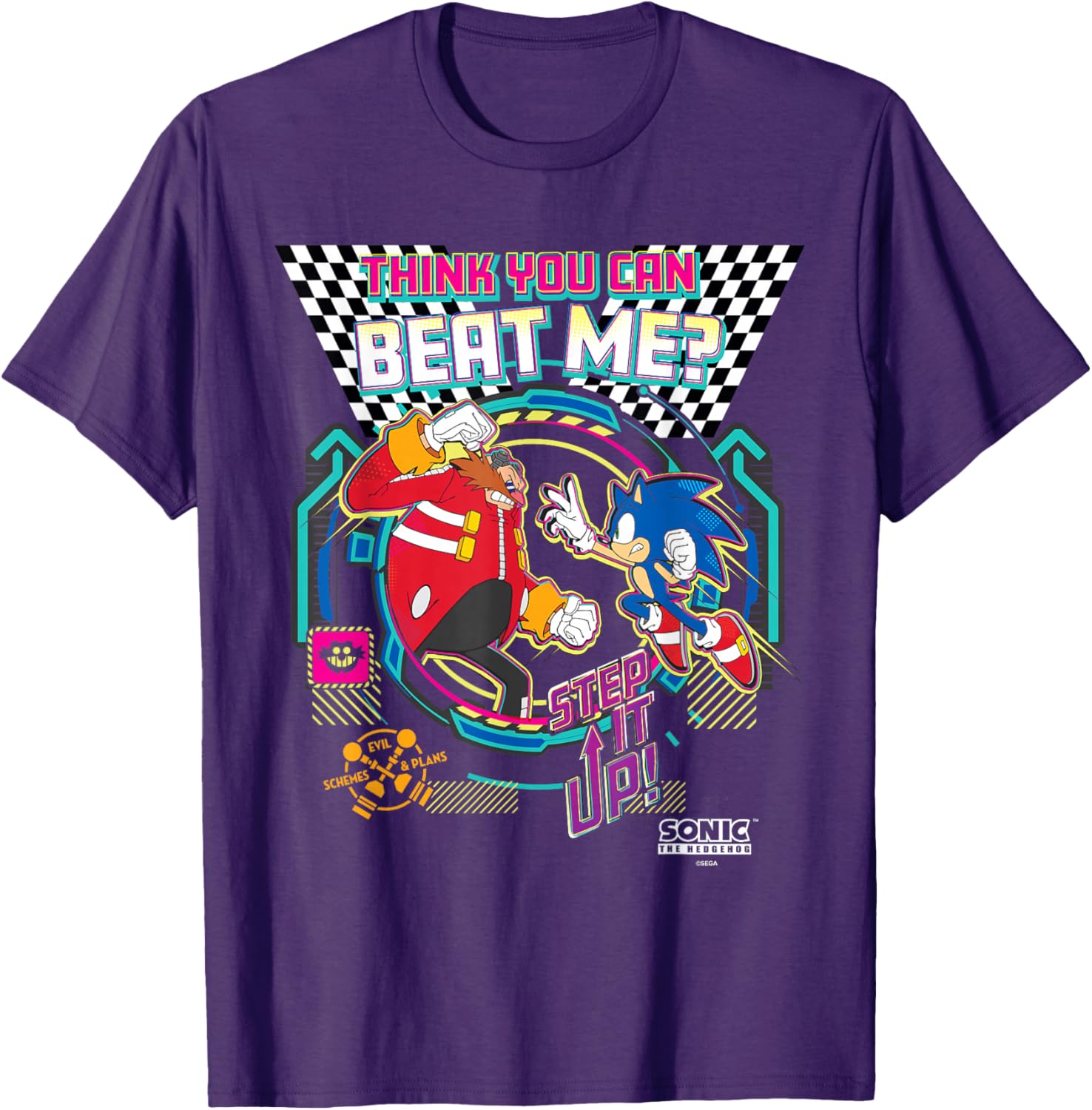 Sonic the Hedgehog Dr. Eggman Challenge T-Shirt for Gamers and Fans - 1