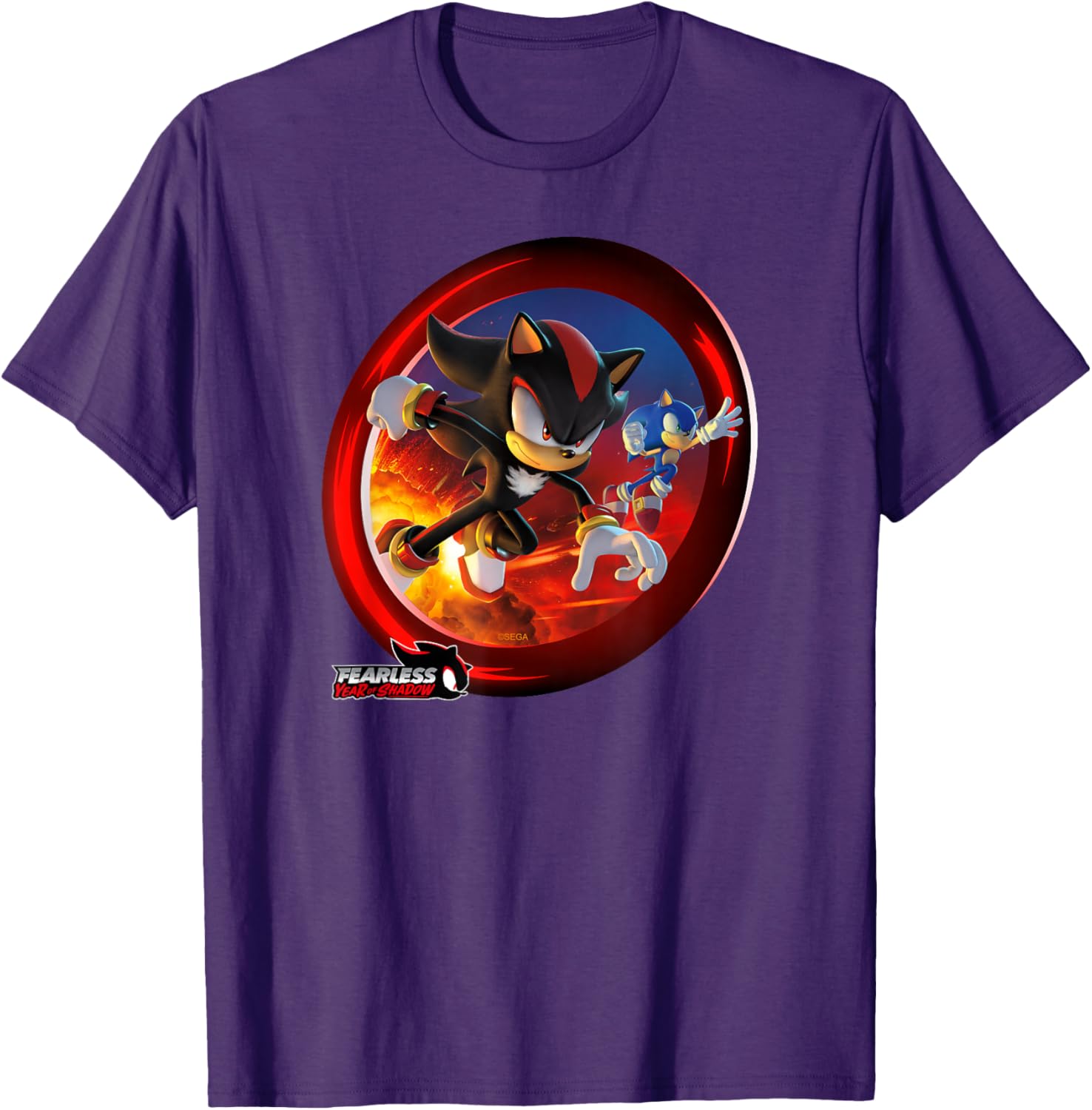 Sonic the Hedgehog Fearless Year of Shadow Graphic T-Shirt for Fans - 18