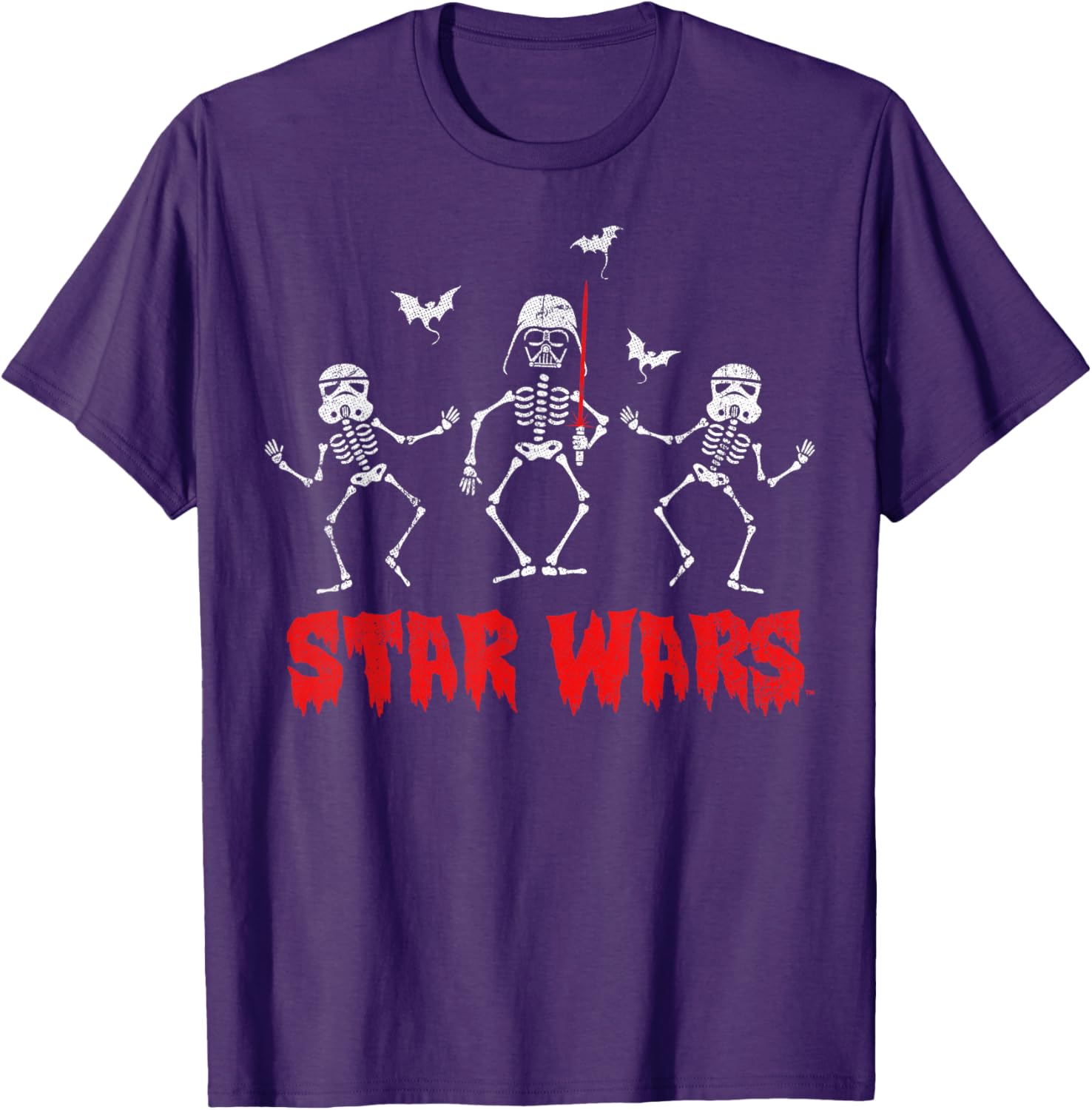 Star Wars Halloween Darth Vader Spooky Skeleton T-Shirt for Fun loving Fans - 1