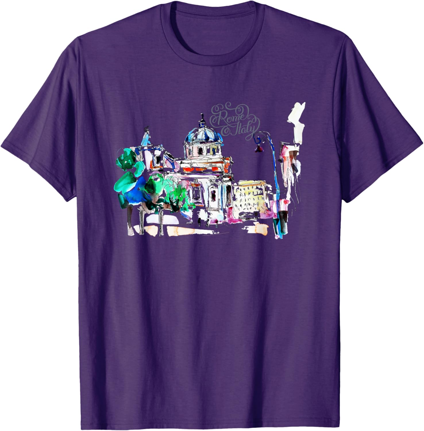 Retro Vintage Rome Italy Souvenir T-Shirt for Travelers and Tourists - 21