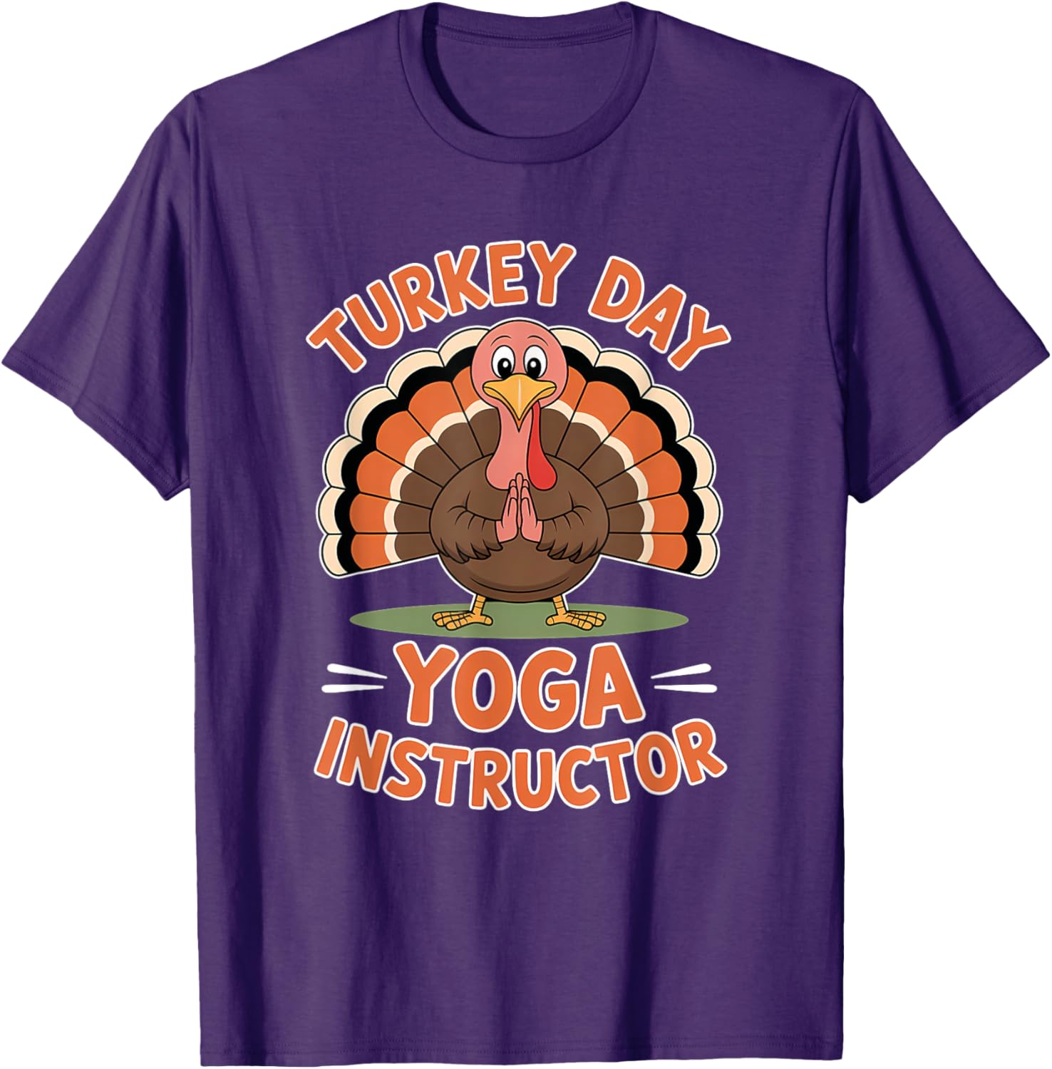 Thanksgiving Yoga Instructor T-Shirt Friendly Turkey Day Apparel - 2
