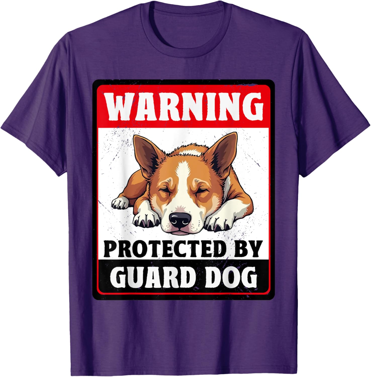 Warning Protected By Australian Cattle Guard Dog T-Shirt for Dog Lovers - 11