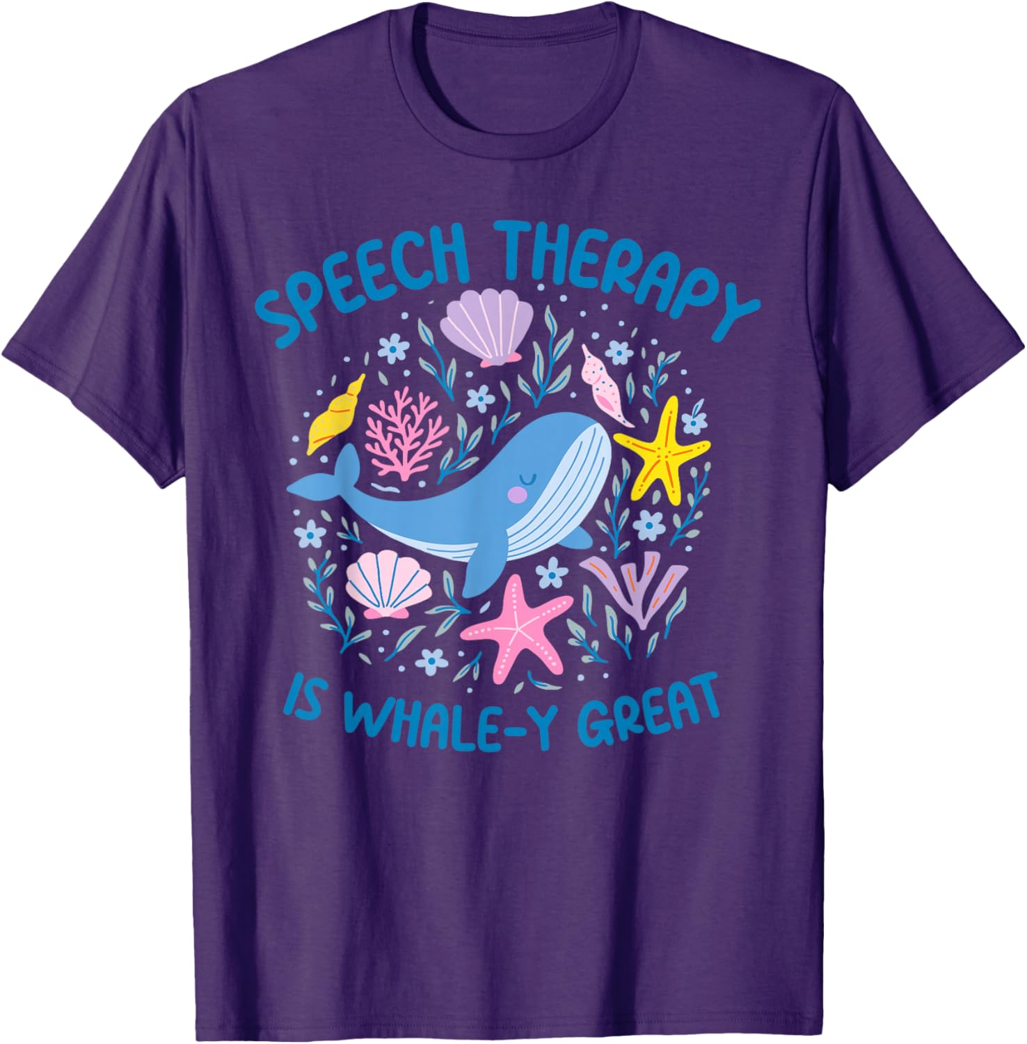 Whale-y Great Speech Therapy SLP T-Shirt for Ocean Animal Lovers - 11