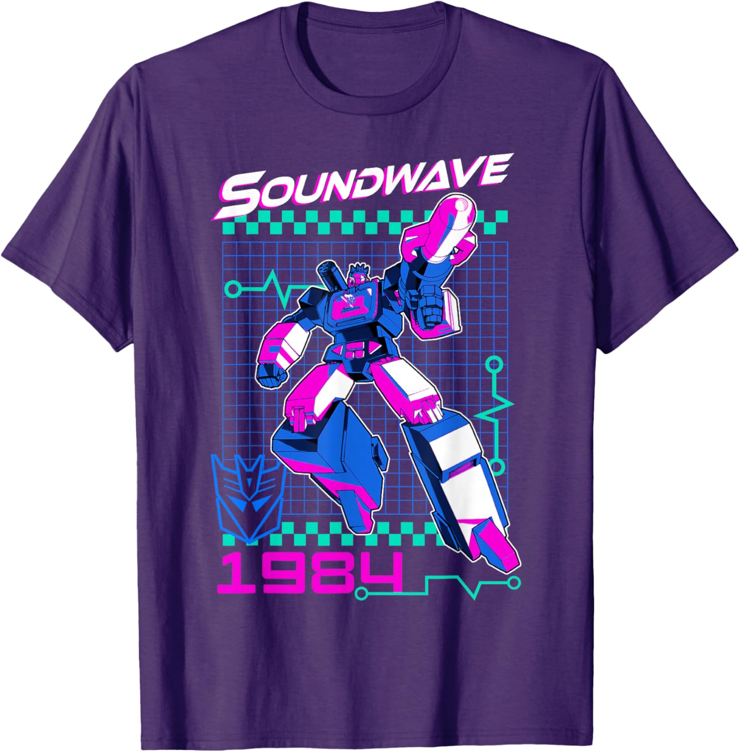 Transformers Soundwave 1984 Retro Unisex T-Shirt Black Small - 2