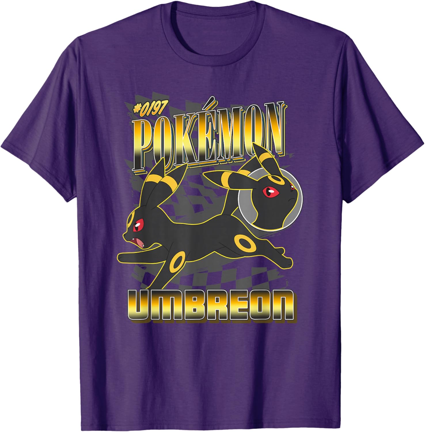 Pokémon 0197 Umbreon Racing Style Poster T-Shirt for Fans and Collectors - 10