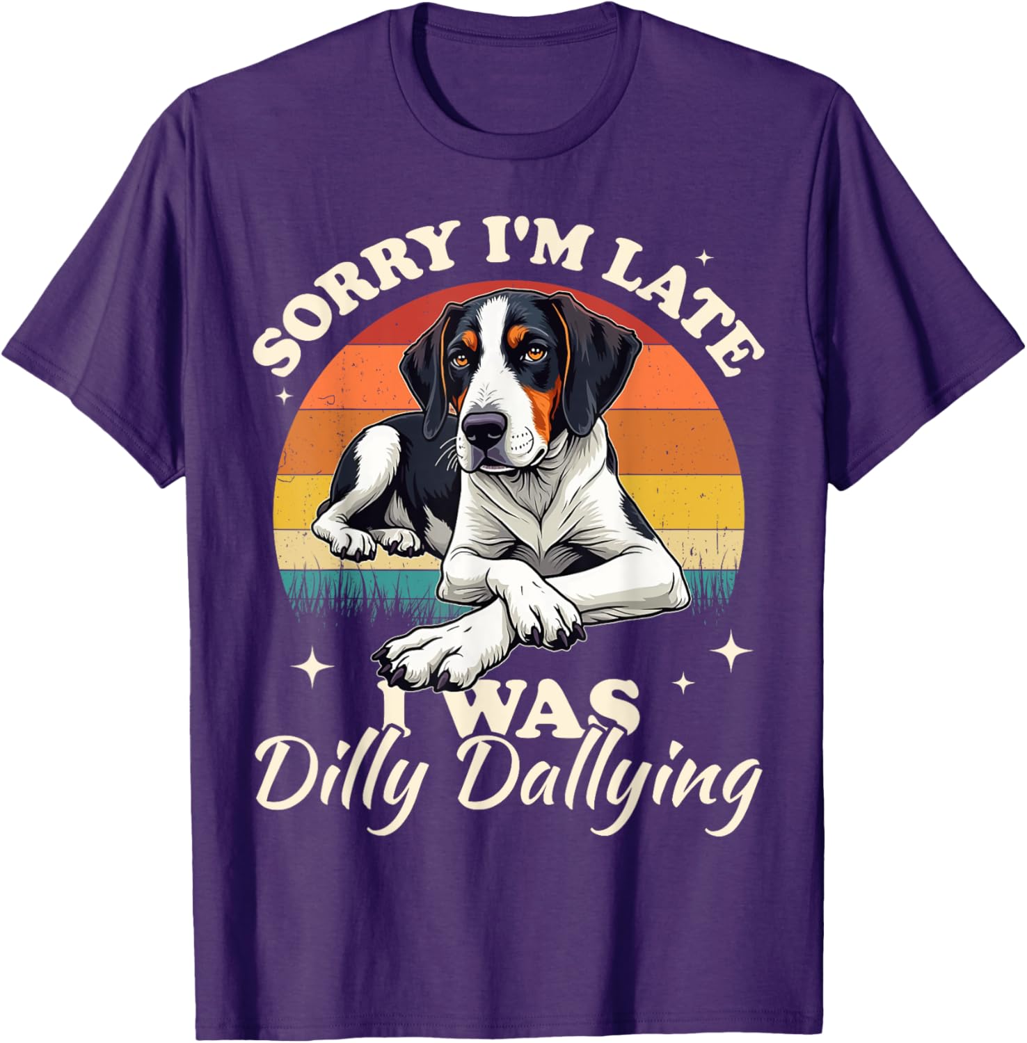 Treeing Walker Coonhound Dilly Dallying Fun T-Shirt for Dog Lovers - 8