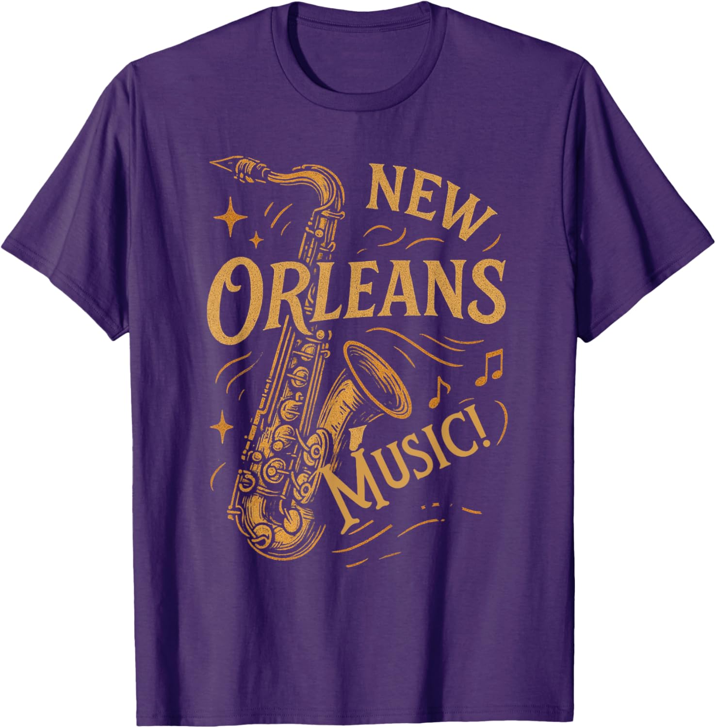 Vintage New Orleans Music Saxophone T-Shirt for Music Lovers - 11