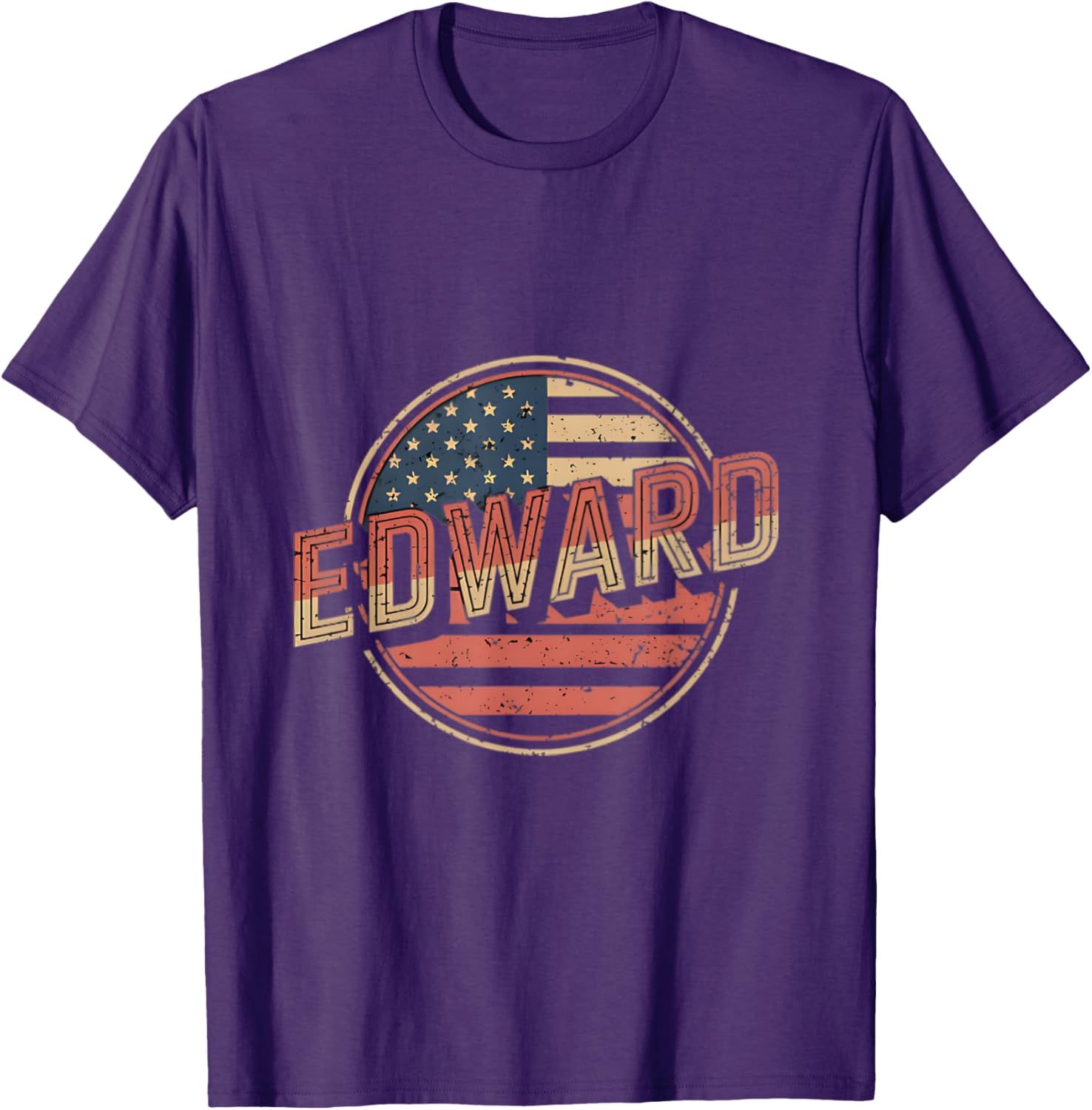 Personalized EDWARD USA Flag T-Shirt for Proud Patriots - 1