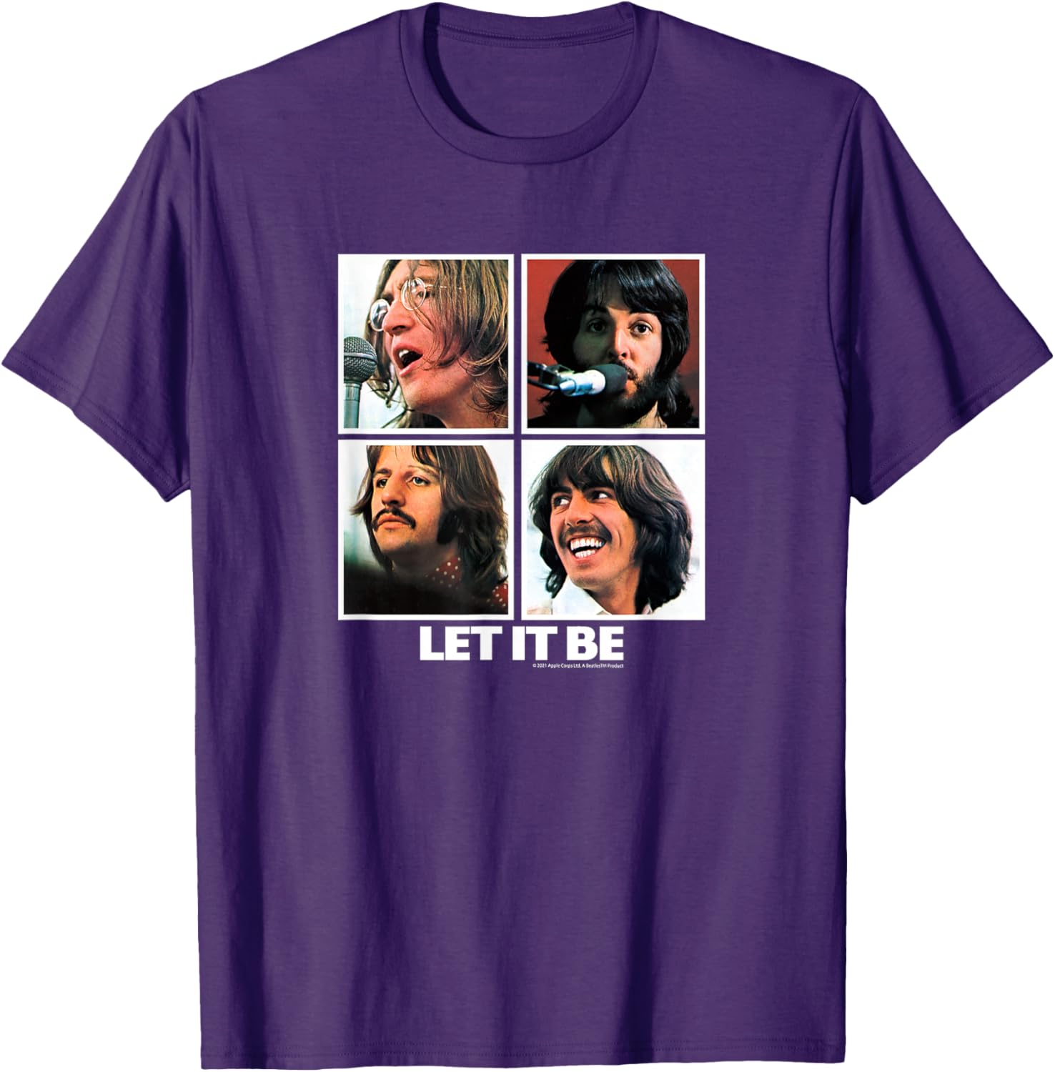 The Beatles Let it Be Square T-Shirt for Music Lovers and Fans - 10
