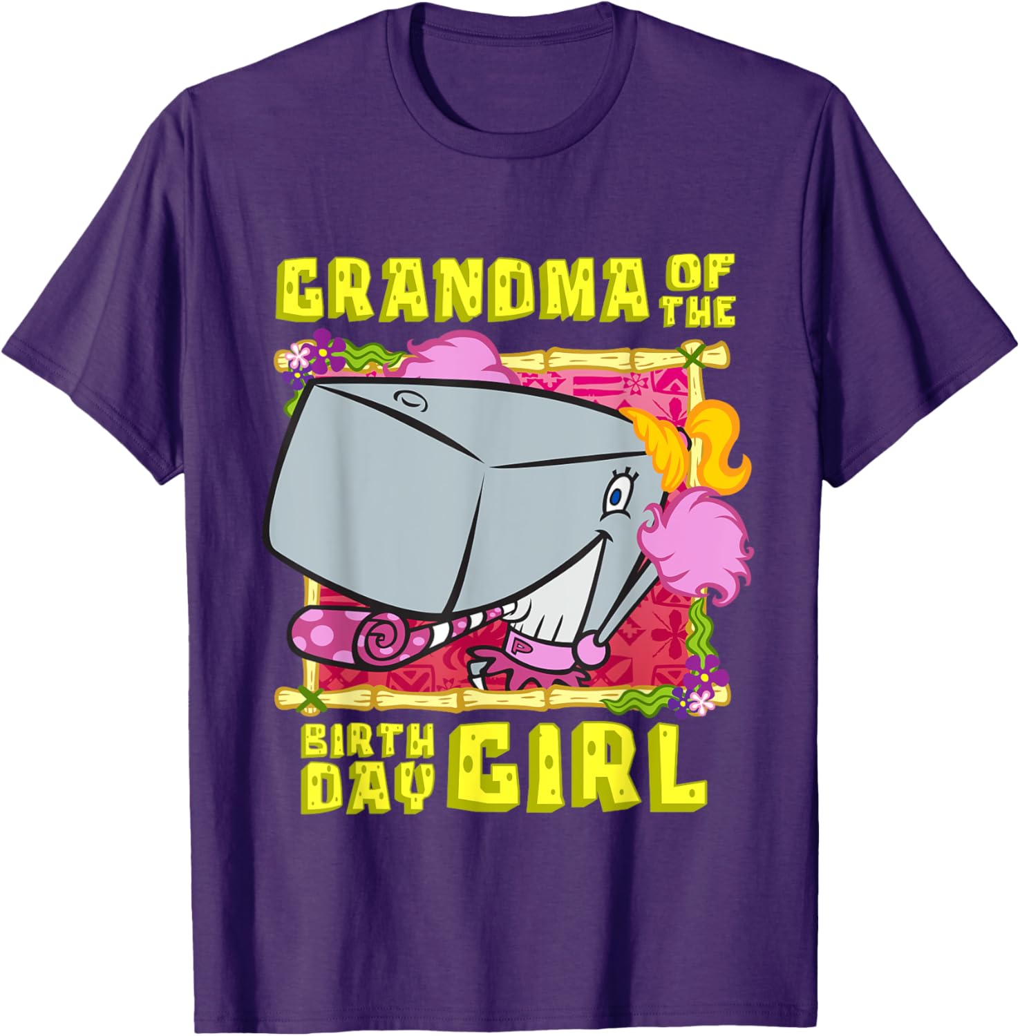 SpongeBob Pearl Grandma T-Shirt for Birthday Girls - Fun Grandmother Gift - 13