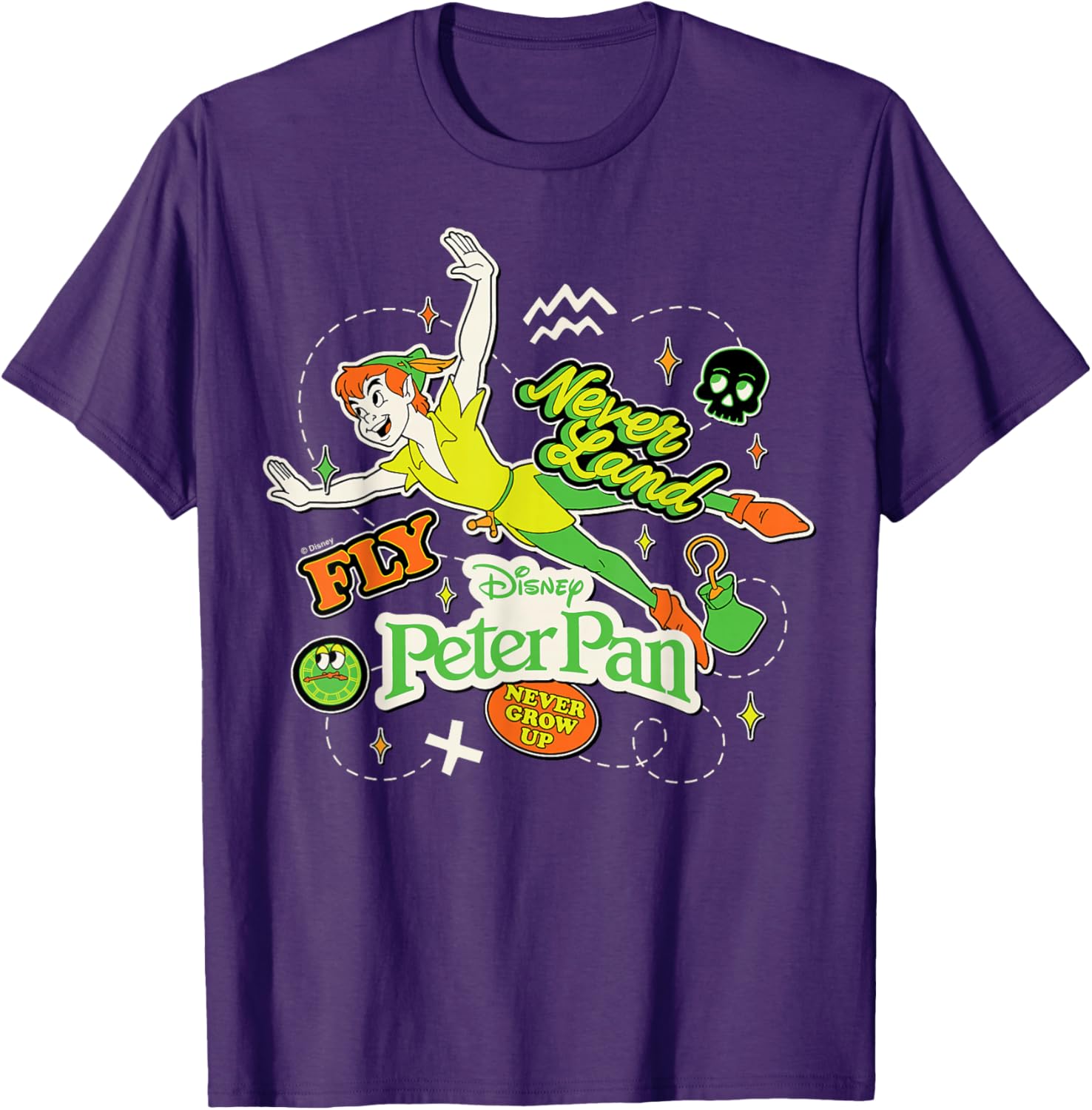 Peter Pan Stickers T-Shirt for Fun and Adventure Lovers - 7