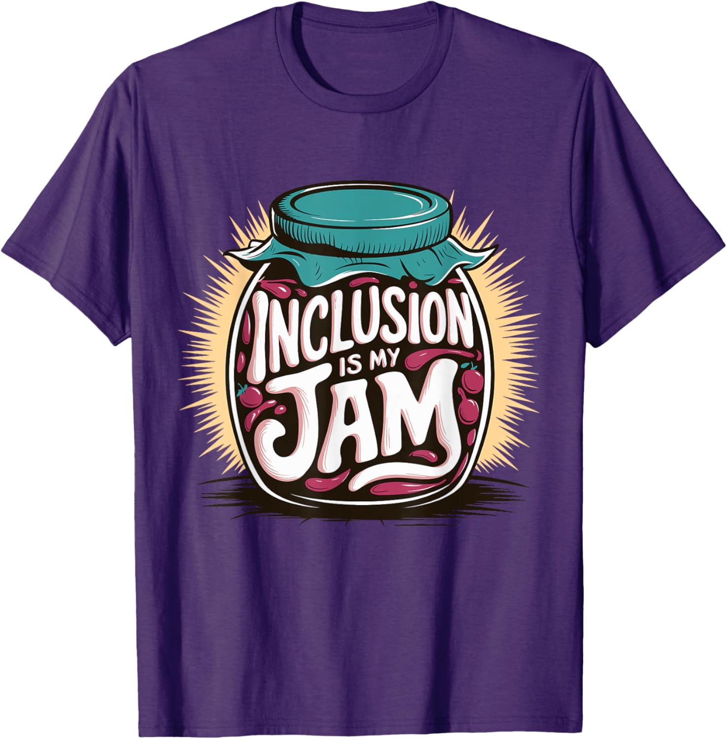 Inclusion Is My Jam T-Shirt for Special Ed SPED Teachers - Fun Apparel - 19
