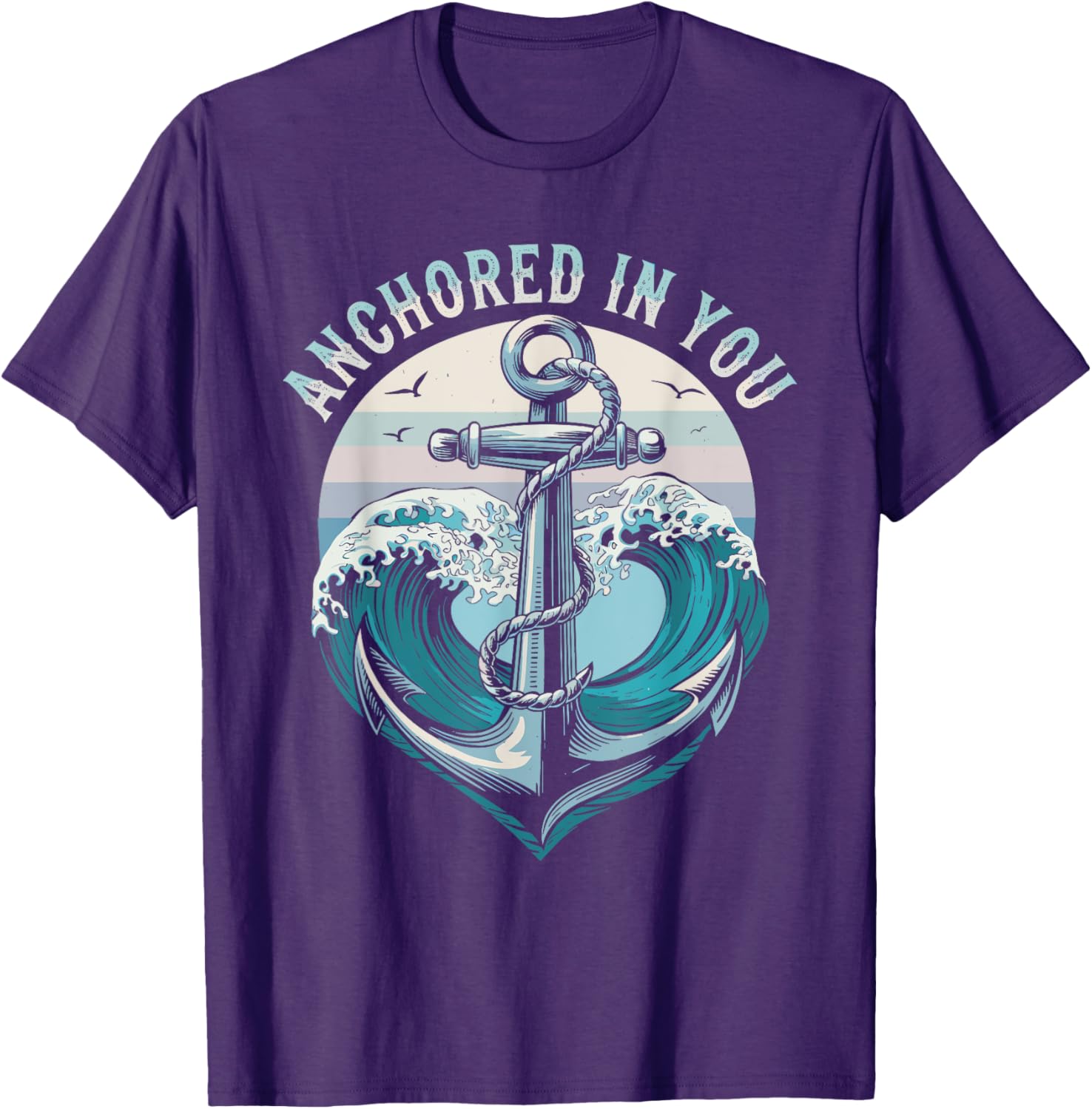 Romantic Maritime Partner T-Shirts for Couples - Anchored In You Look - 6