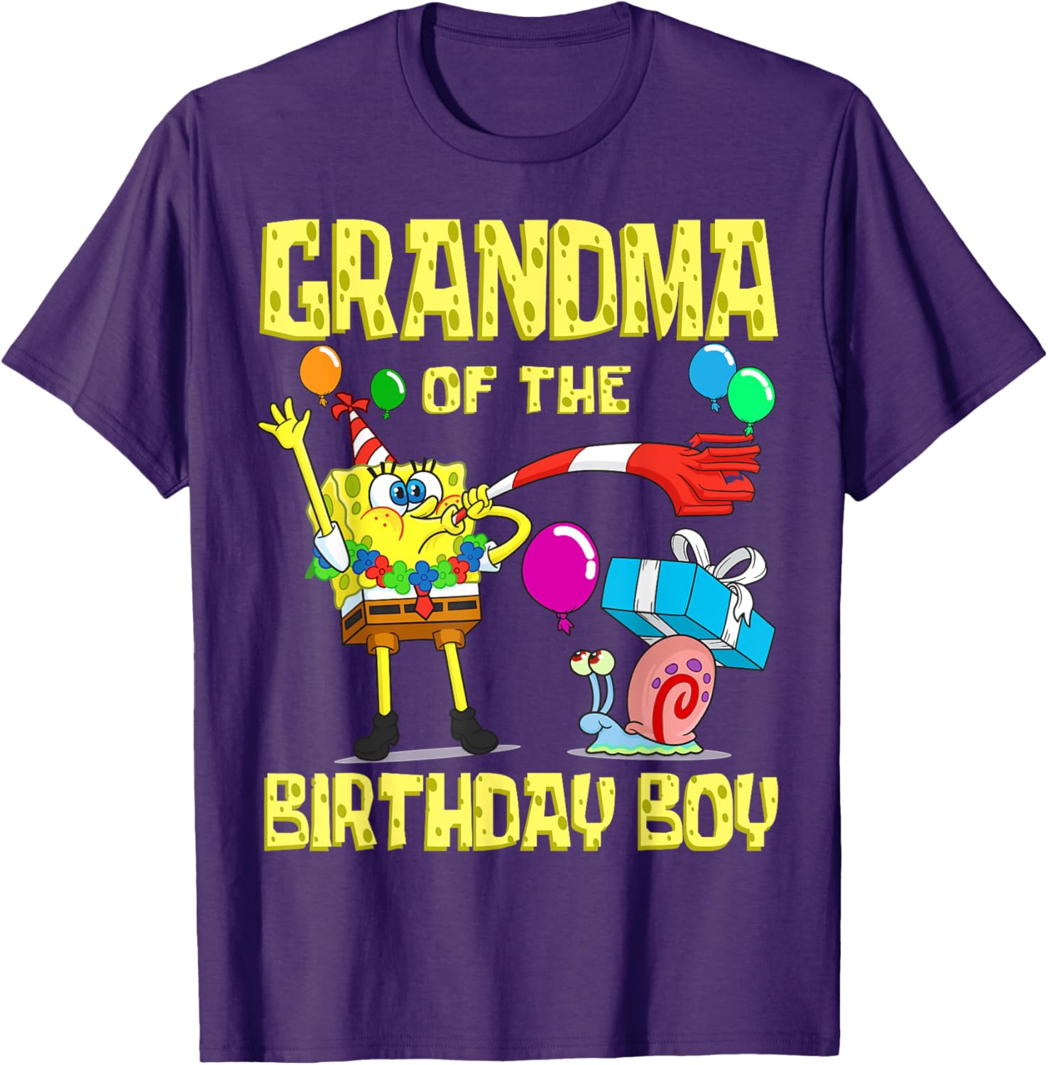 SpongeBob Grandma of the Birthday Boy T-Shirt Fun Party Apparel - 10