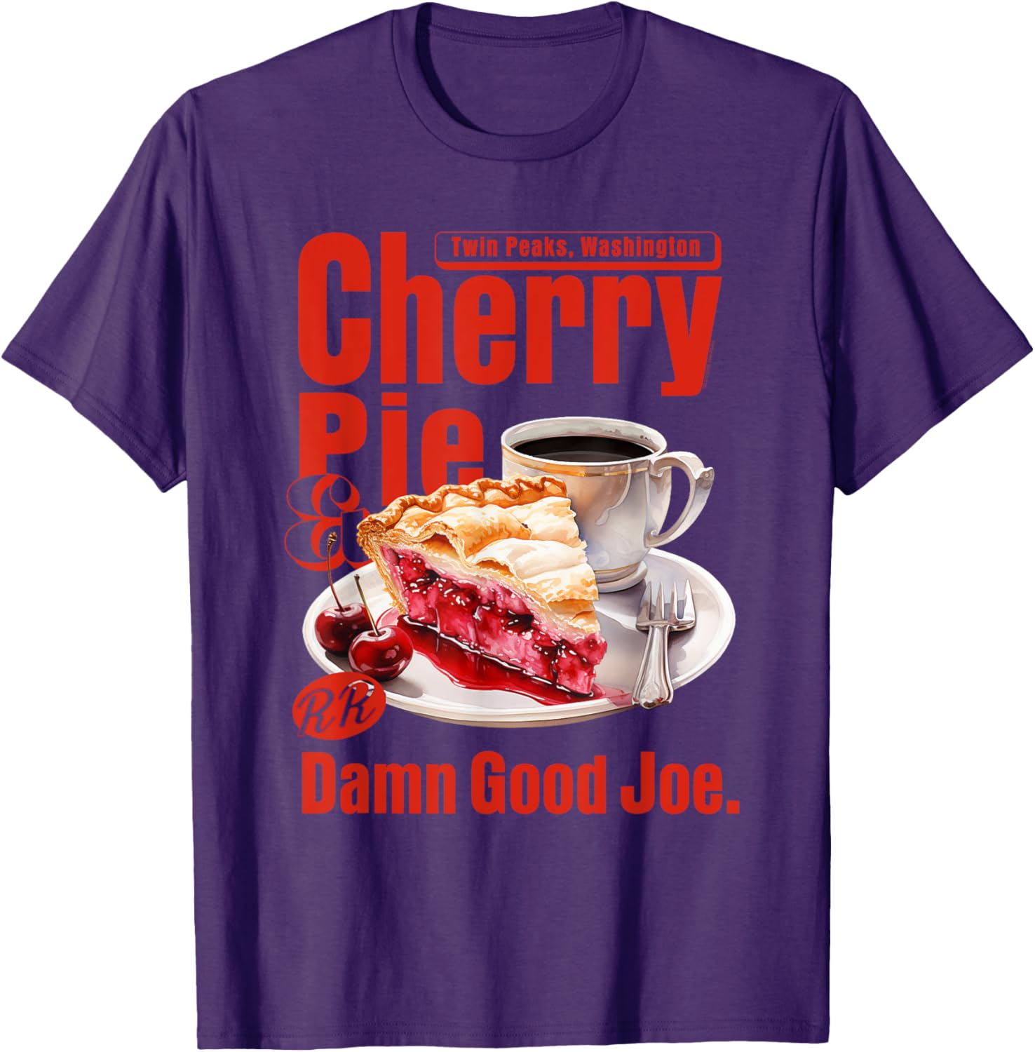 Twin Peaks Cherry Pie and Joe's Diner T-Shirt – Iconic TV Show Apparel - 4