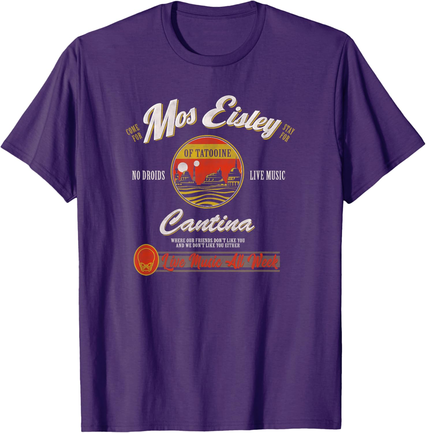 Star Wars Mos Eisley Cantina Live Music T-Shirt for Fans and Collectors - 15