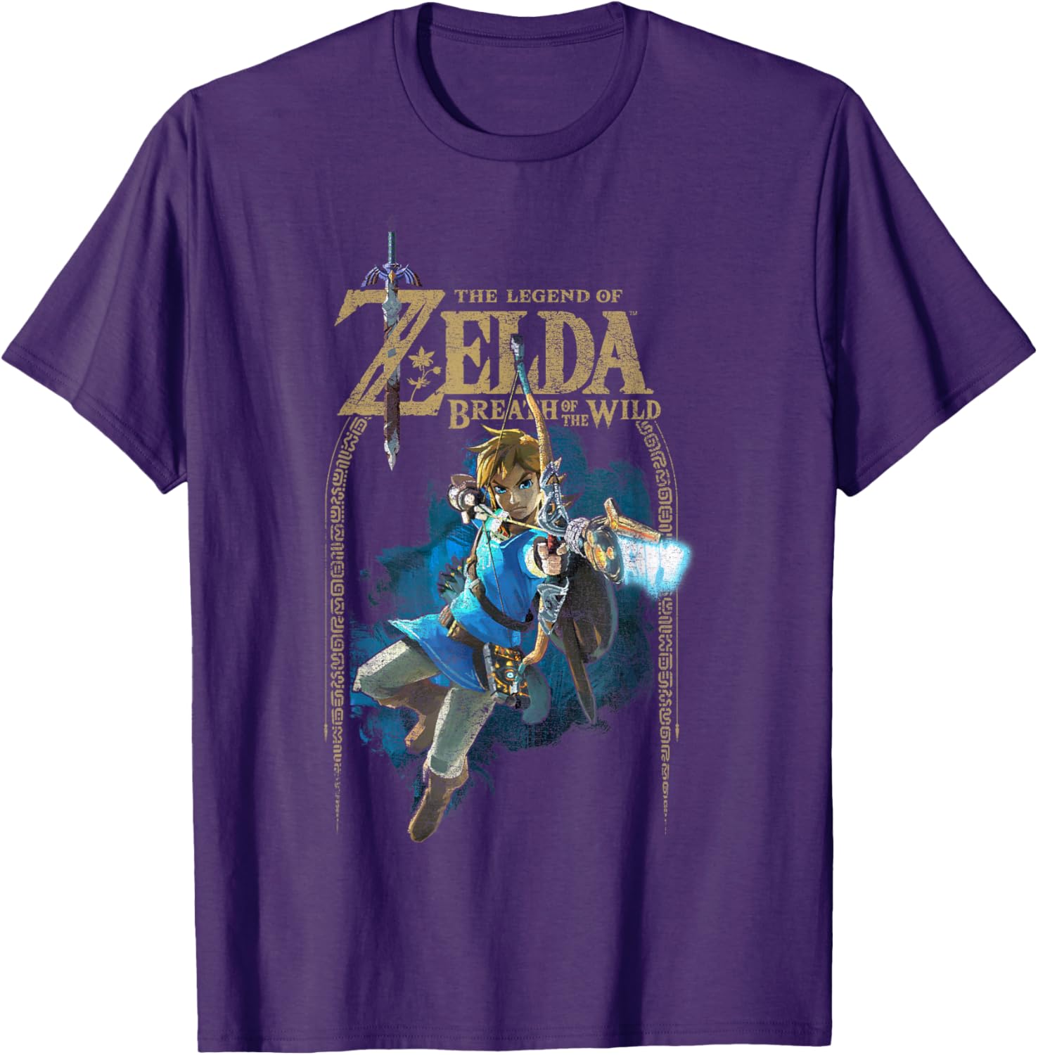 Zelda Breath of the Wild Link Arch Shot Graphic T-Shirt for Gamers - 3