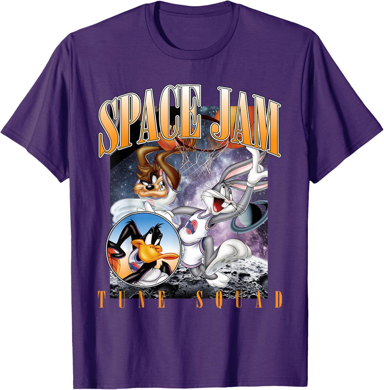 Vintage Space Jam Tune Squad T-Shirt for Fans of Classic Basketball Style - 4