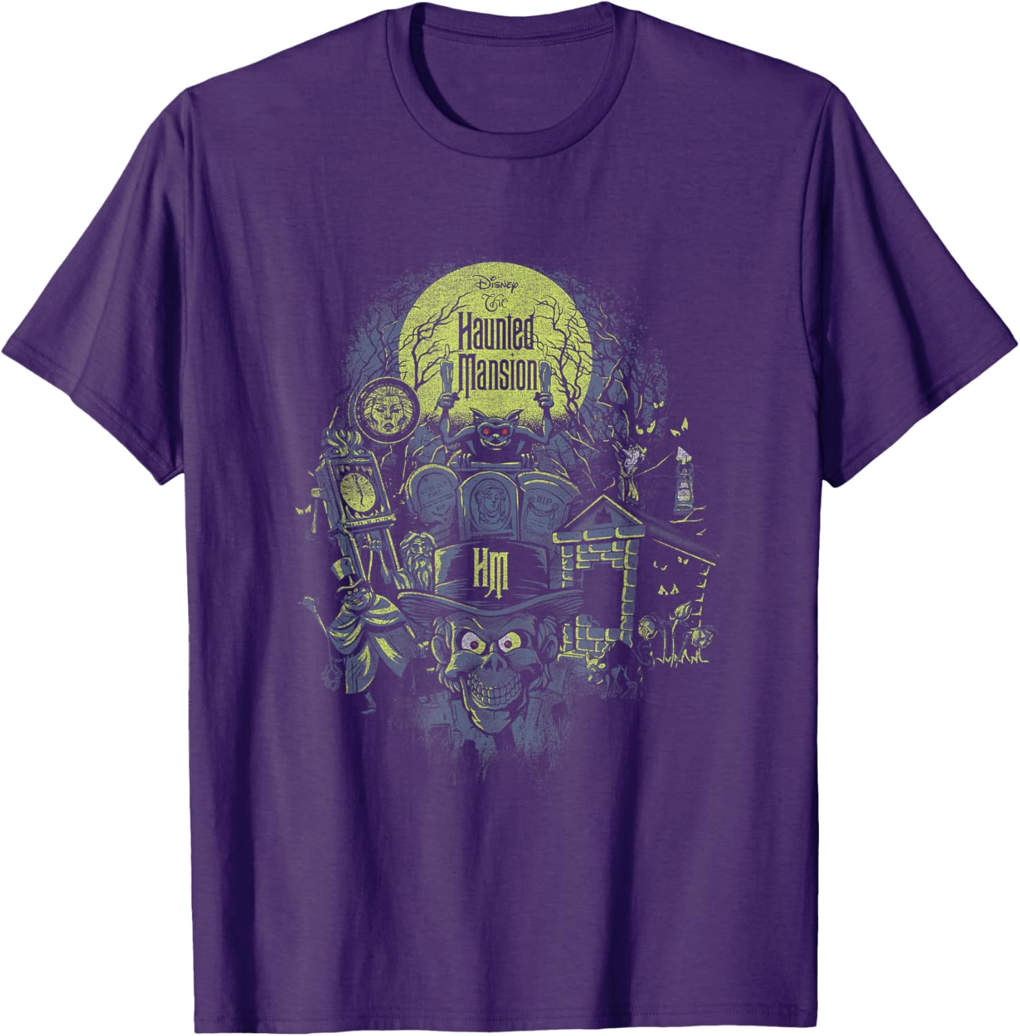 Haunted Mansion Retro Poster T-Shirt for Halloween Lovers and Fans - 2