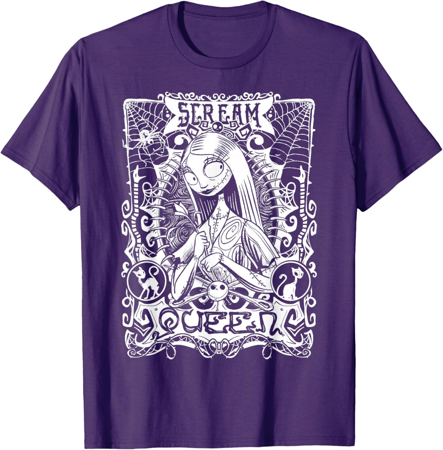 Disney Nightmare Before Christmas Sally Portrait T-Shirt for Fans - 8