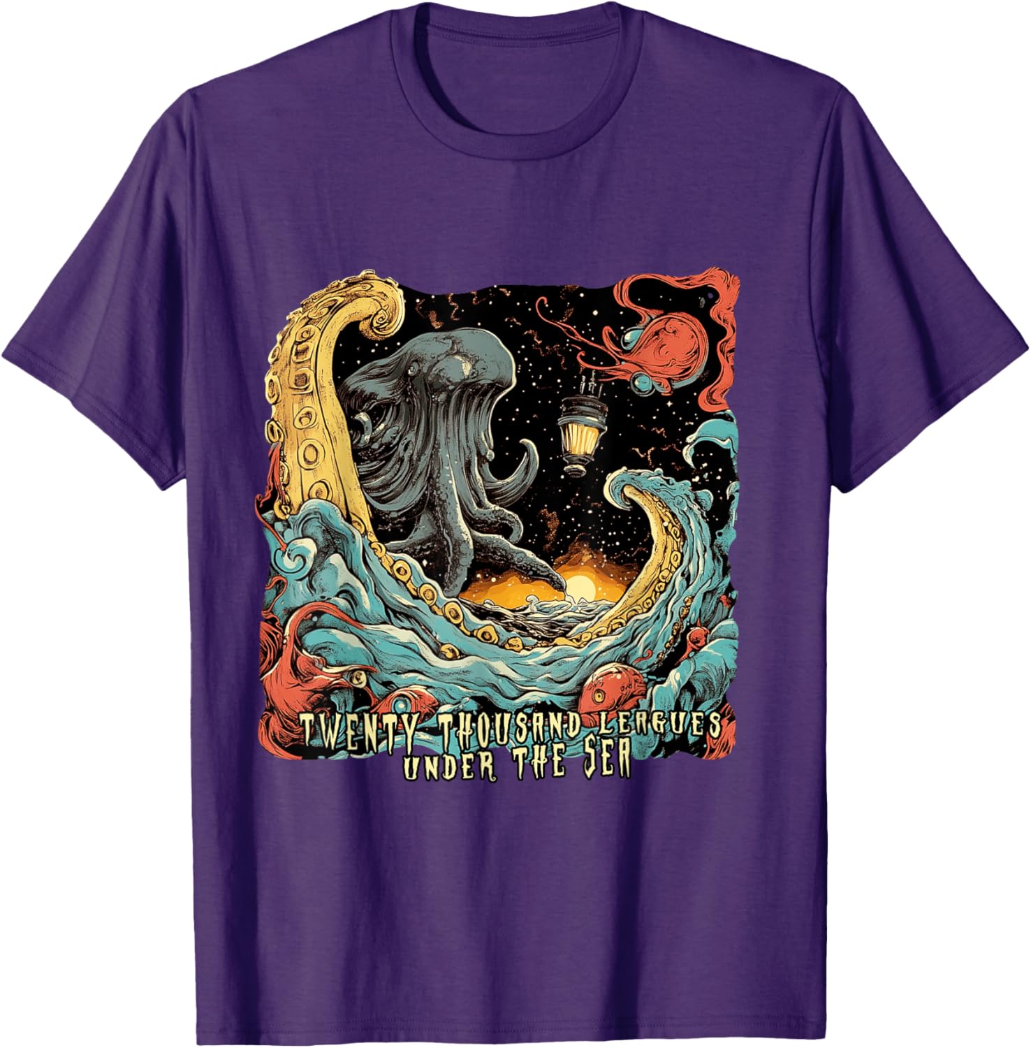 Twenty Thousand Leagues Under the Sea T-Shirt for Nautical Adventure Lovers - 9
