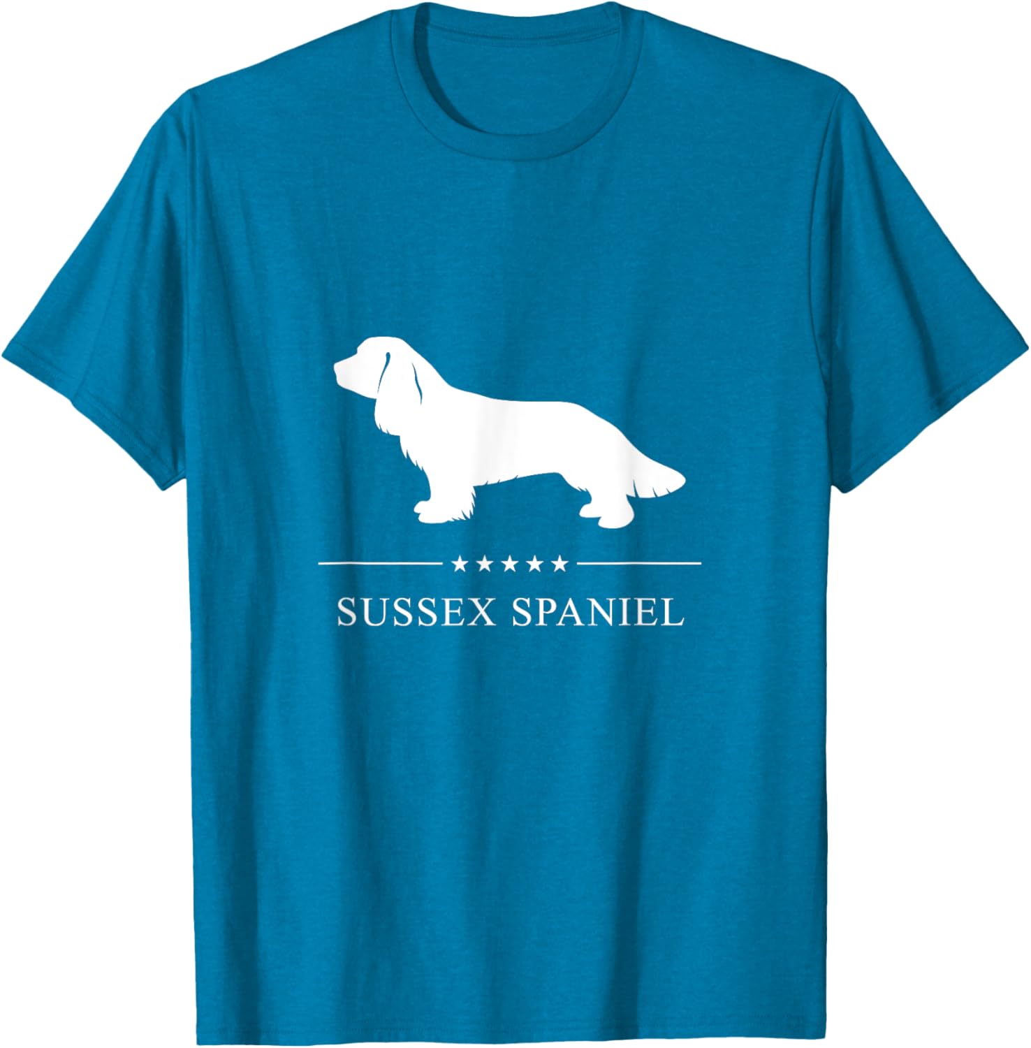 Stylish Sussex Spaniel Silhouette T-Shirt for Dog Lovers - Unisex Design - 6