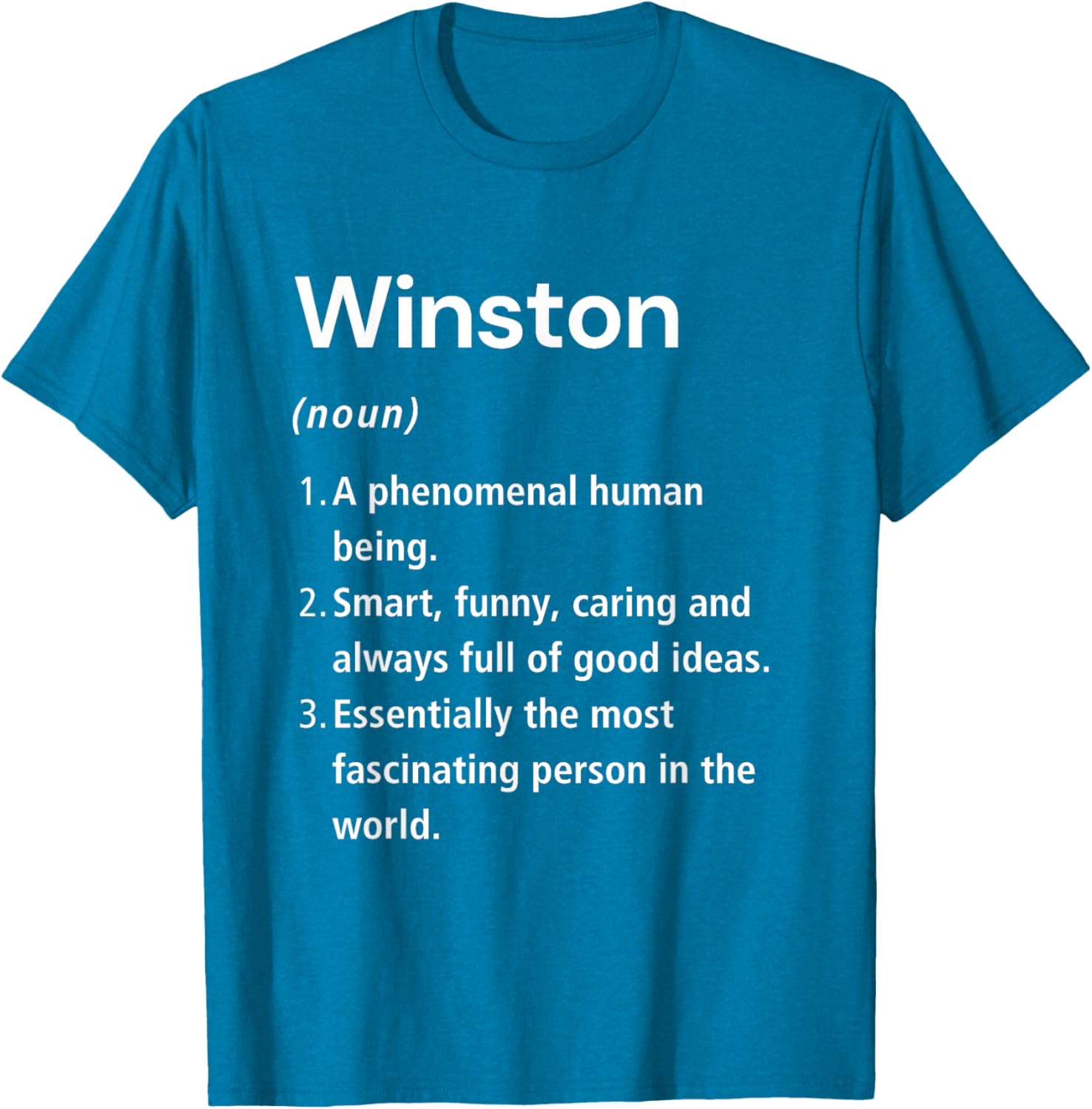 Winston Name Definition Funny Dictionary T-Shirt for Humorous Style - 16
