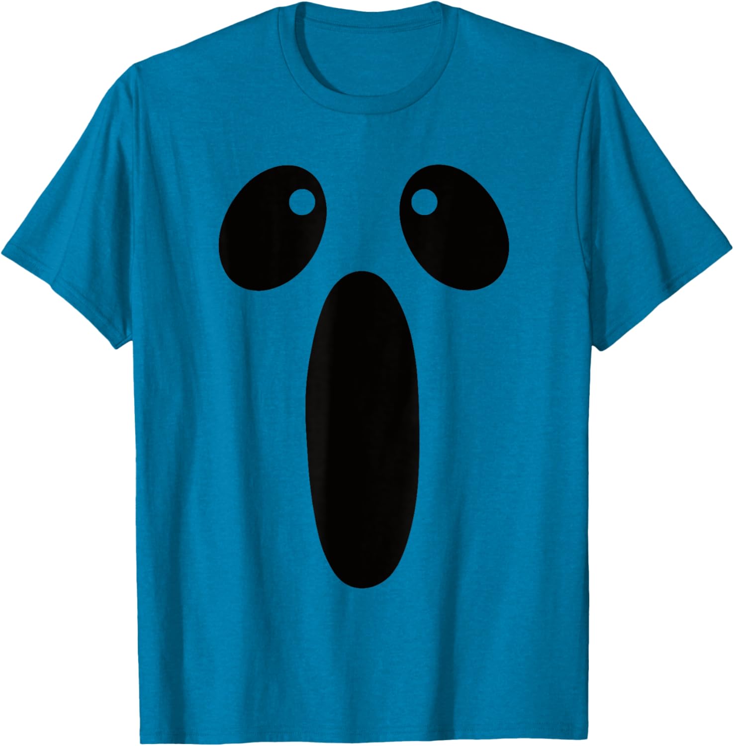 Funny Ghost Face Halloween Costume T-Shirt for Lazy Celebrations - 7