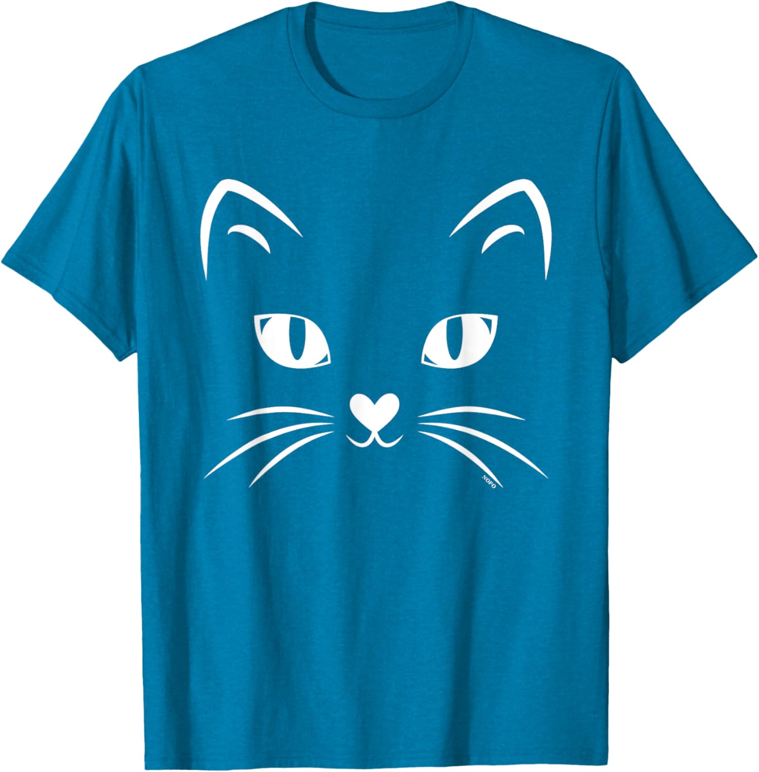 Black Cat Face Halloween Costume T-Shirt for Cat Lovers and Parties - 10