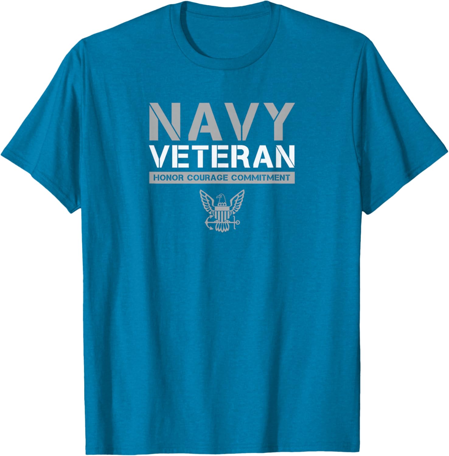 US Navy Veteran Honor Courage Commitment T-Shirt - Stylish Military Apparel - 4