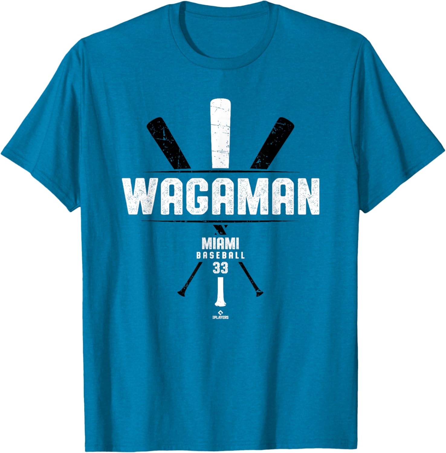 Vintage Baseball Bat T-Shirt for Miami Fans | Eric Wagaman Gameday Apparel - 1