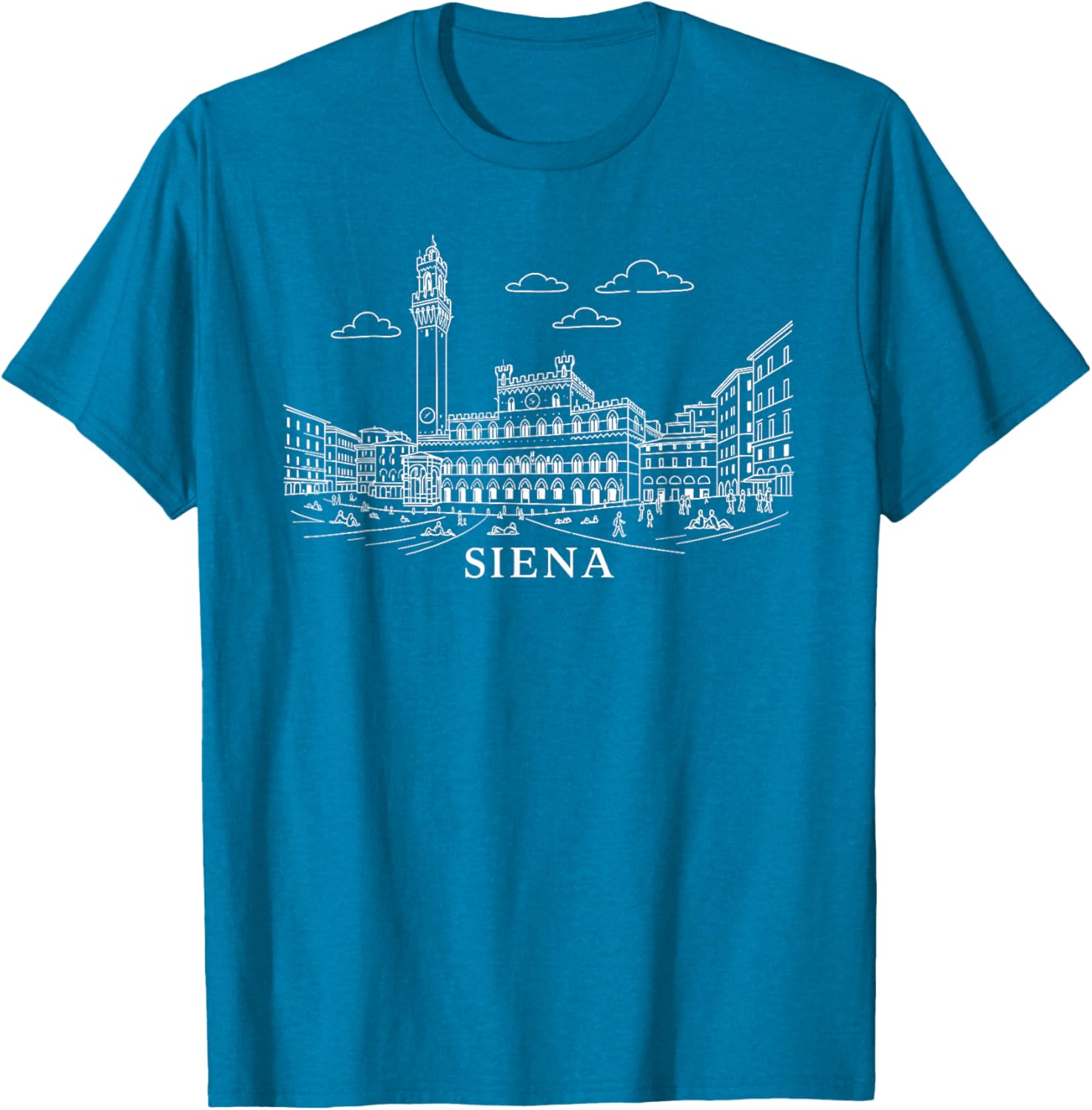 Siena Italy Landmark Graphic Tee - Stylish Travel Souvenir T-Shirt - 11