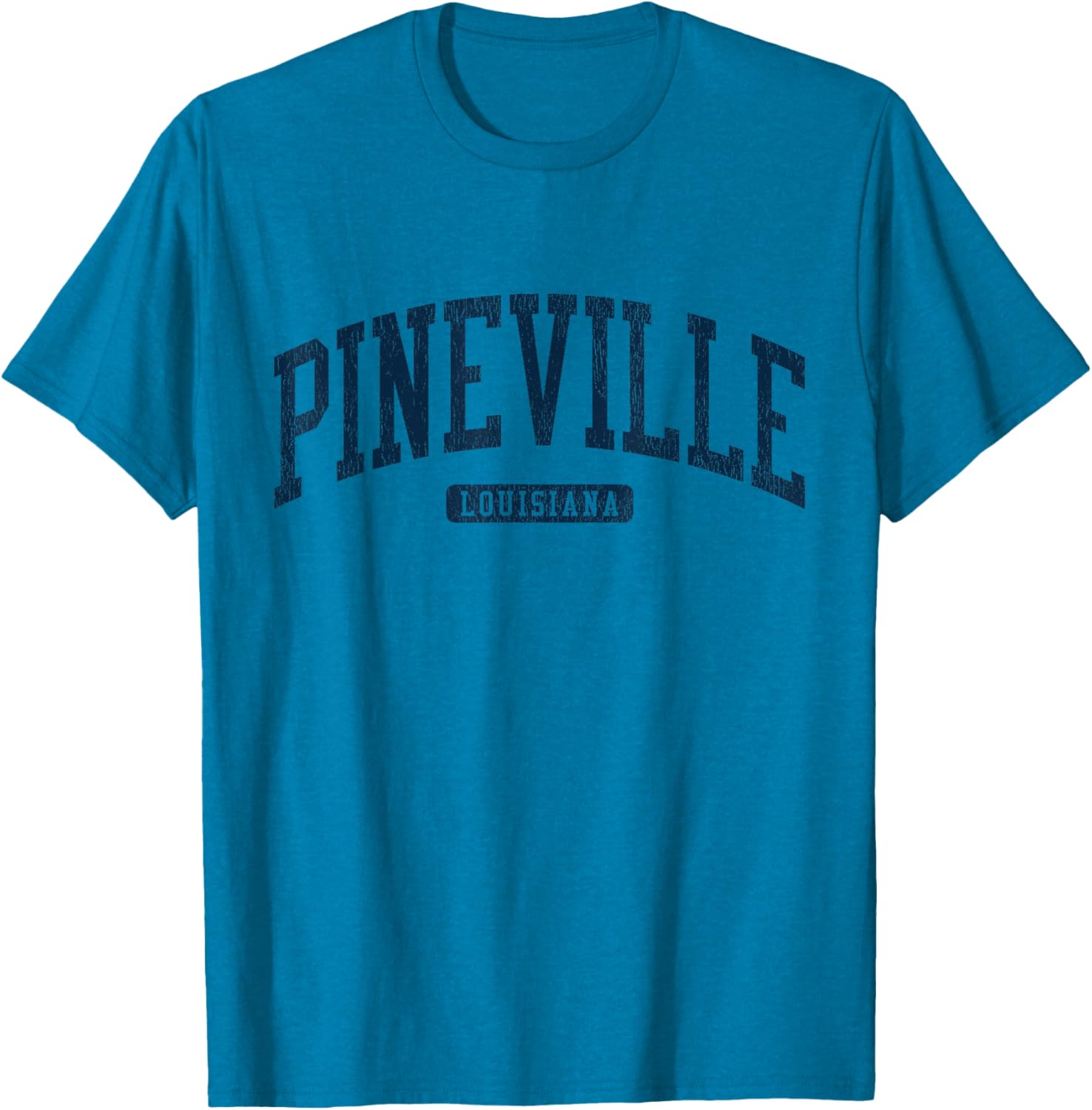 Pineville Louisiana College Blue T-Shirt for Students and Alumni - 13