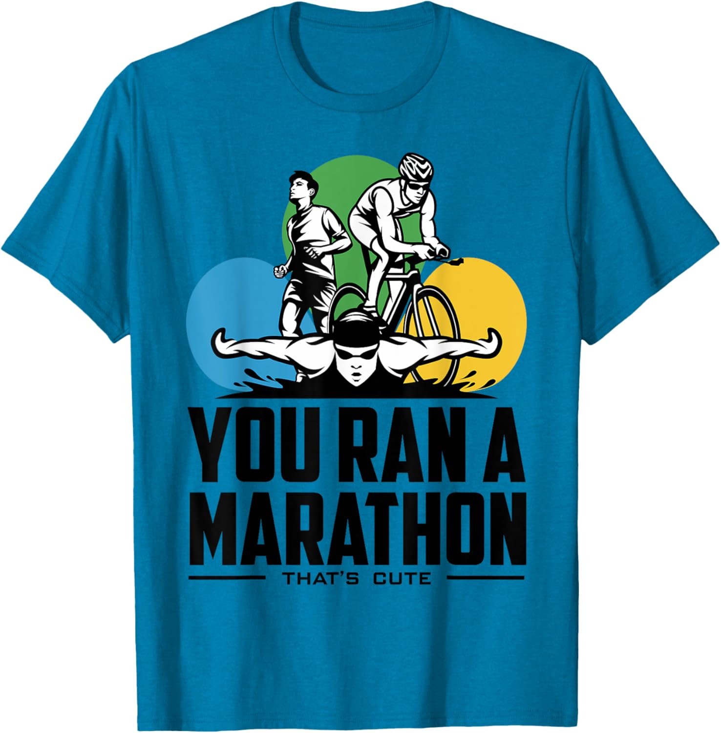 Triathlon Marathoners T-Shirt for Proud Runners | Fun Fitness Tee - 11