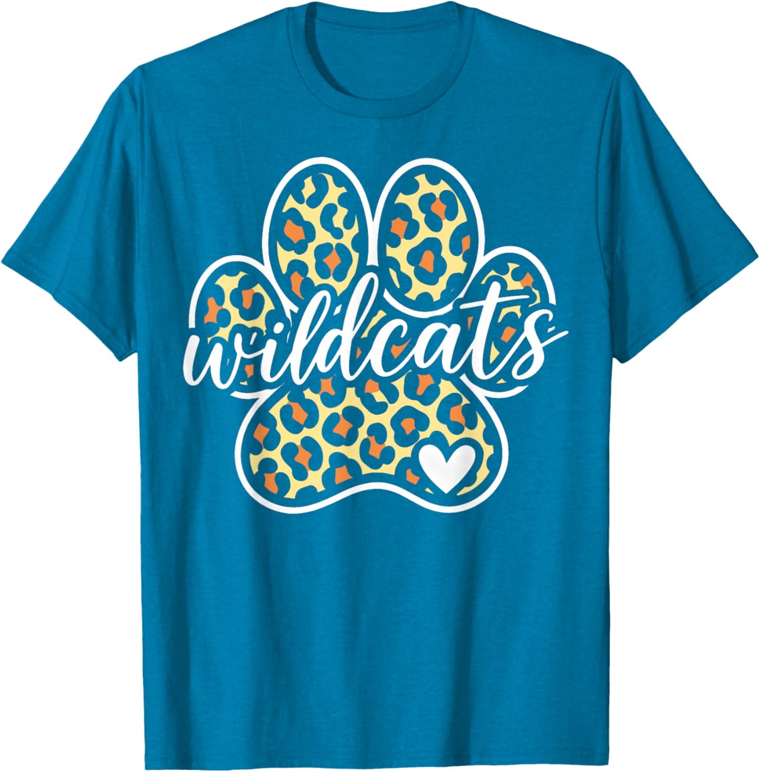 Wildcats Heart Vintage T-Shirt for Men, Women, Kids - Cool Graphic Tee - 11