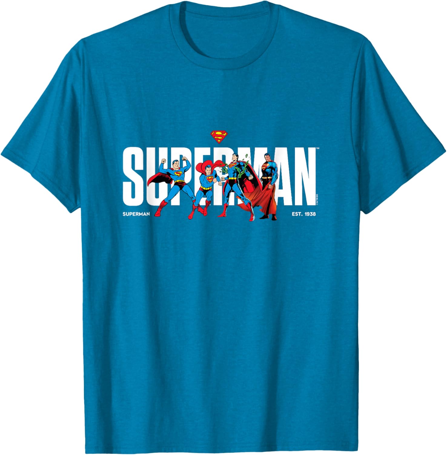 Superman T-Shirt Celebrating DC Comics History Since 1938 for Fans - 1