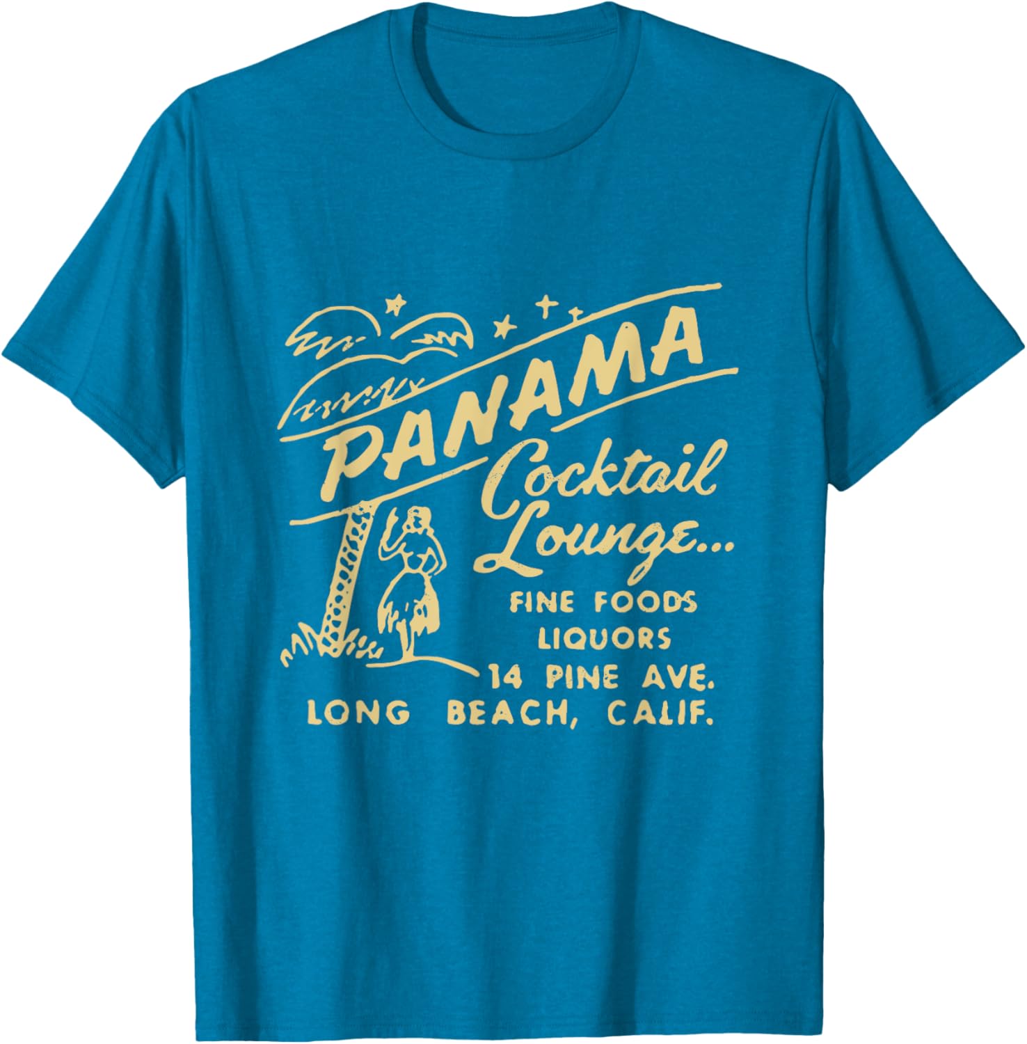 Panama Cocktail Lounge Unisex T-Shirt for Men and Women in Long Beach CA - 13