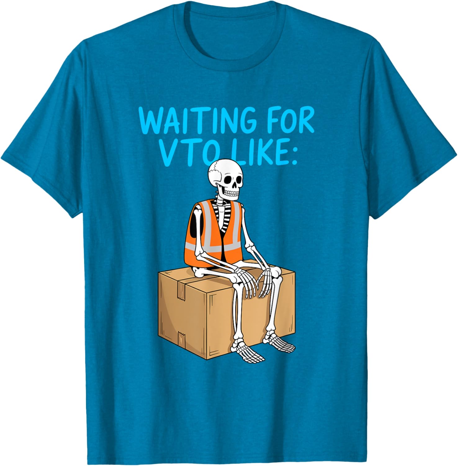 VTO Coworker Associate Skeleton T-Shirt for Fun Office Vibes - 2
