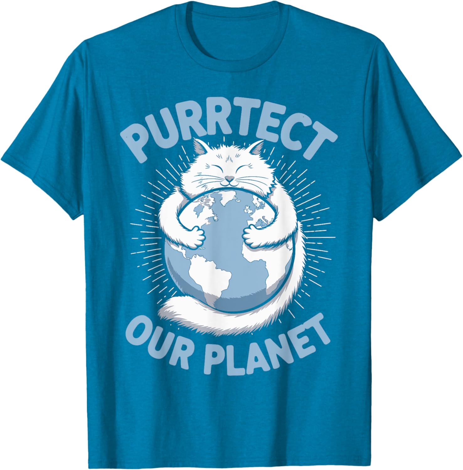 Purrtect Our Planet Cat Lover T-Shirt for Men, Women, and Kids - 5