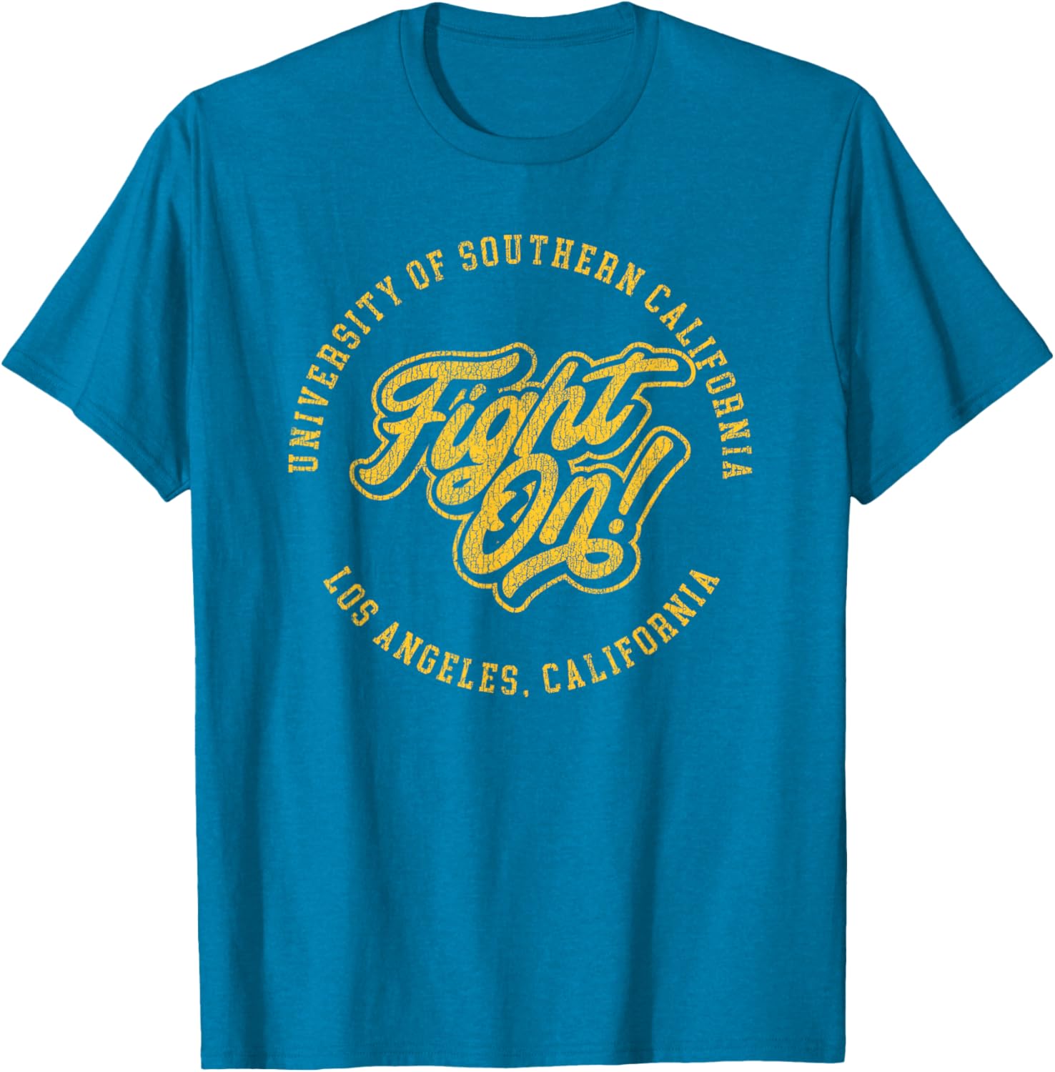 USC Fight On Vintage Script T-Shirt for Sports Fans and Alumni - 6