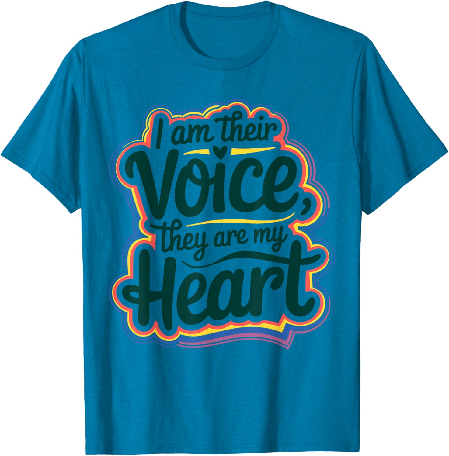 I Am Their Voice They Are My Heart Special Ed Teacher T-Shirt Gift - 13