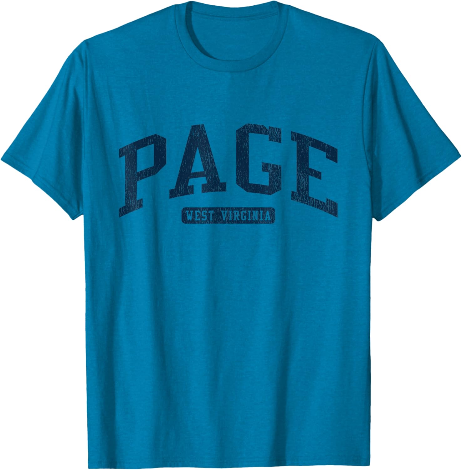 West Virginia College Style Blue T-Shirt for Fans and Students - 1