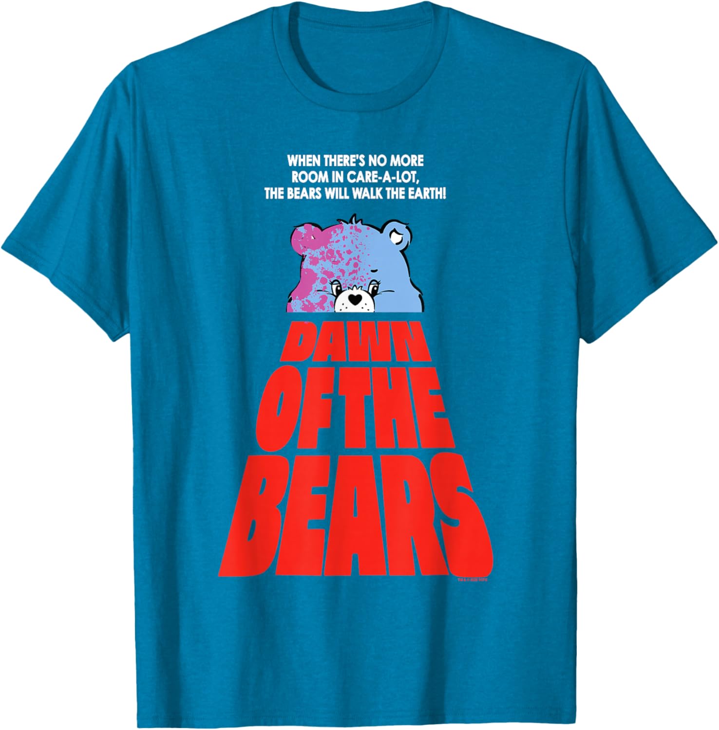 Care Bears Halloween Dawn Of The Bears Fun Horror Movie Poster T-Shirt - 10