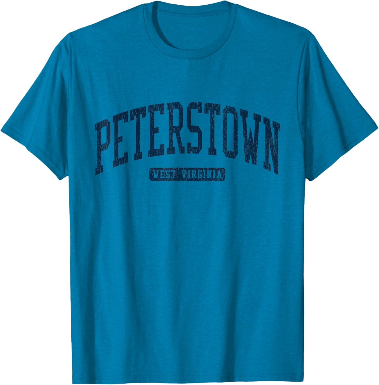Peterstown WV College University Blue T-Shirt for Students and Alumni - 2