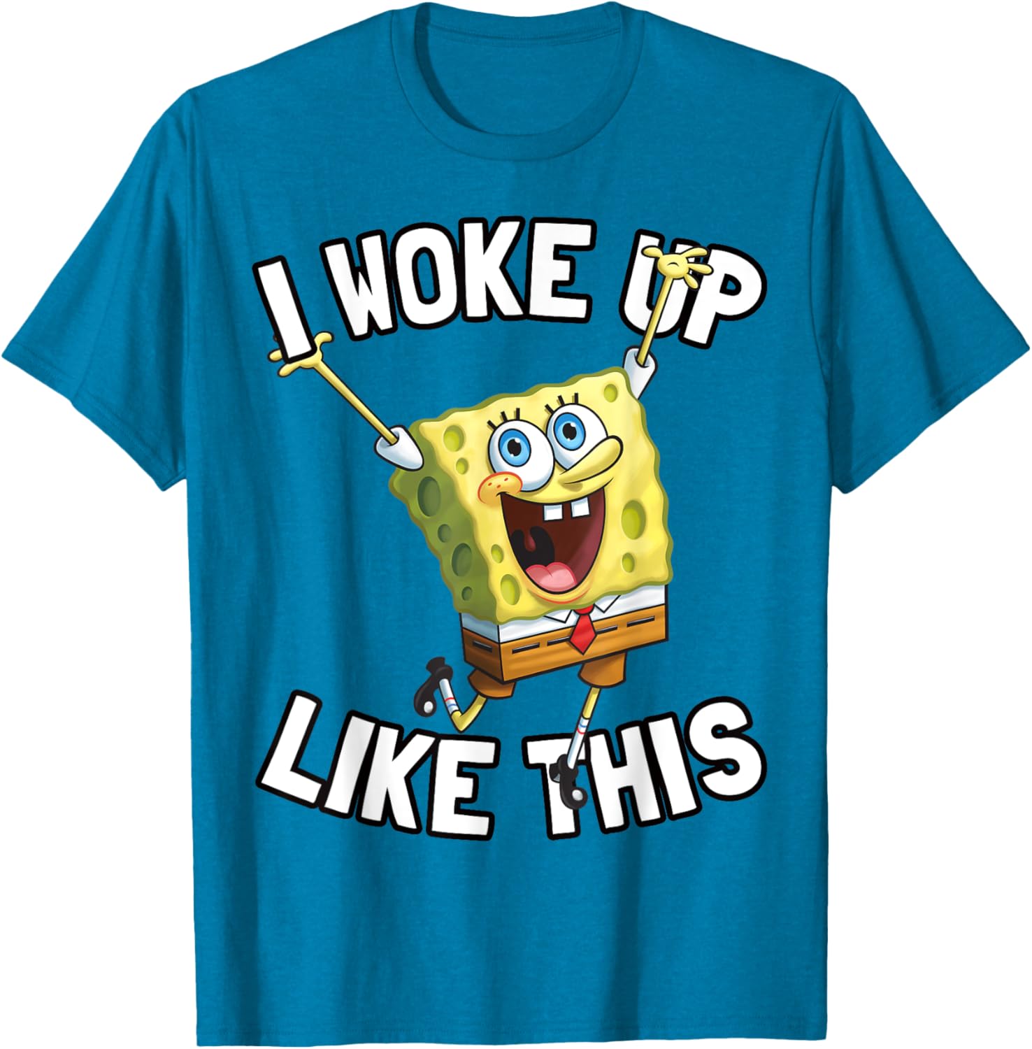 SpongeBob SquarePants I Woke Up Like This T-Shirt for Fun Fans - 1
