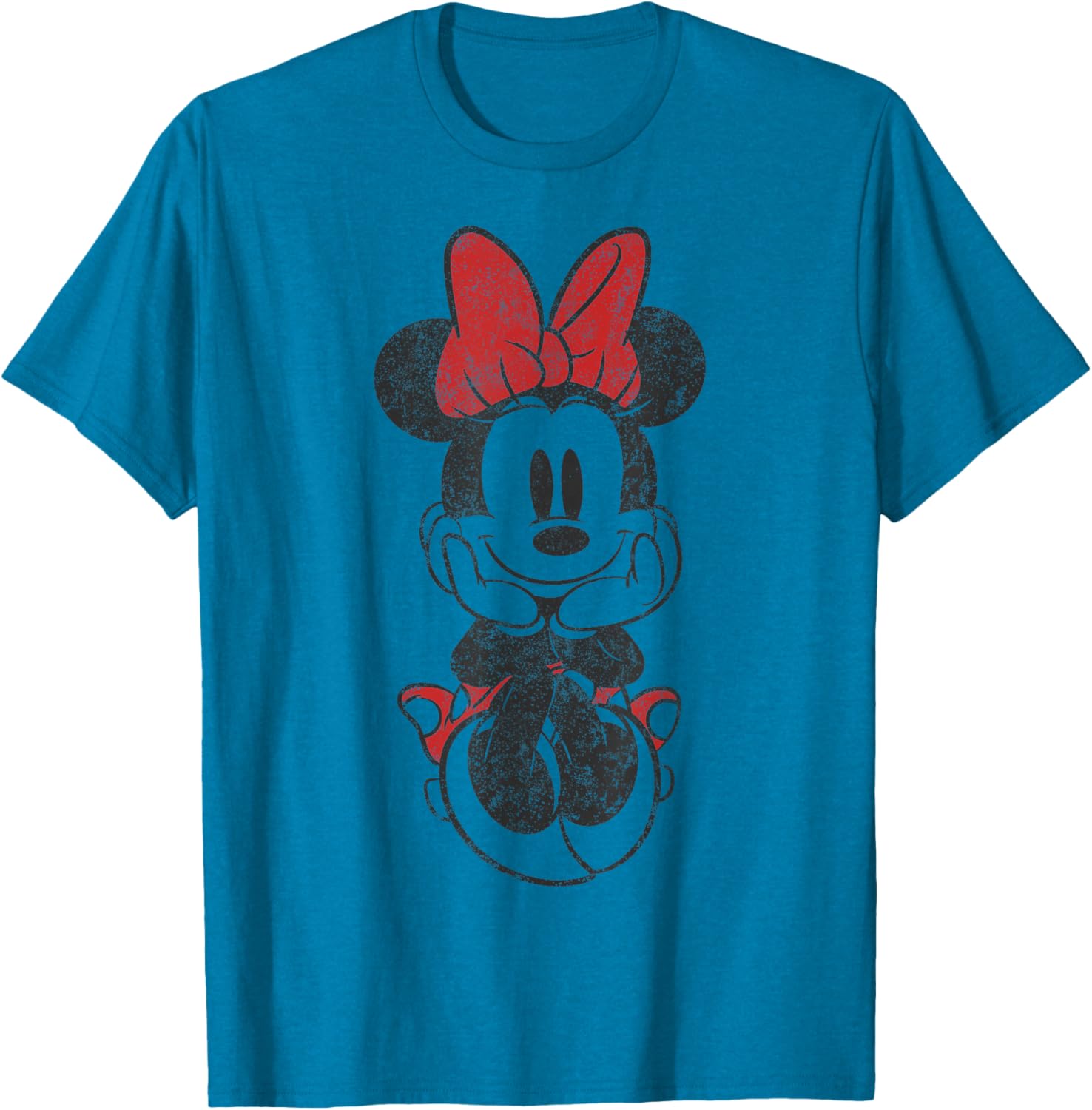 Vintage Minnie Mouse Sitting T-Shirt Featuring Disney Mickey And Friends - 2