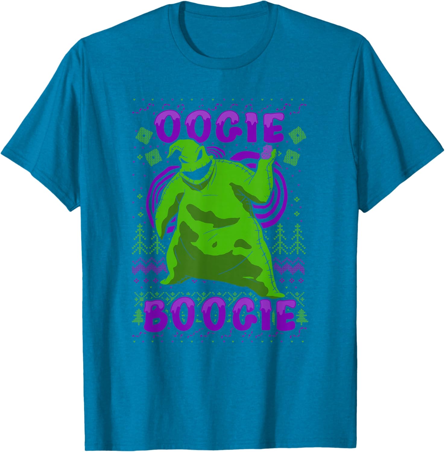 Disney Nightmare Before Christmas Oogie Boogie Ugly Sweater T-Shirt - 3