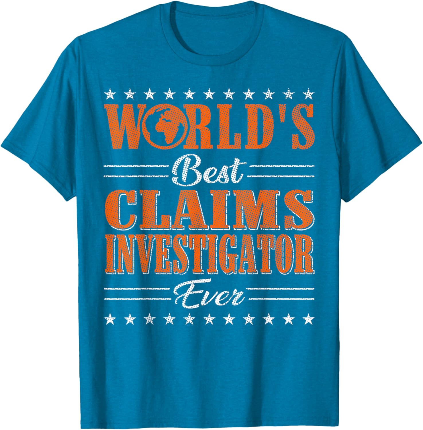 Retro World's Best Claims Investigator T-Shirt for Unique Style and Comfort - 6